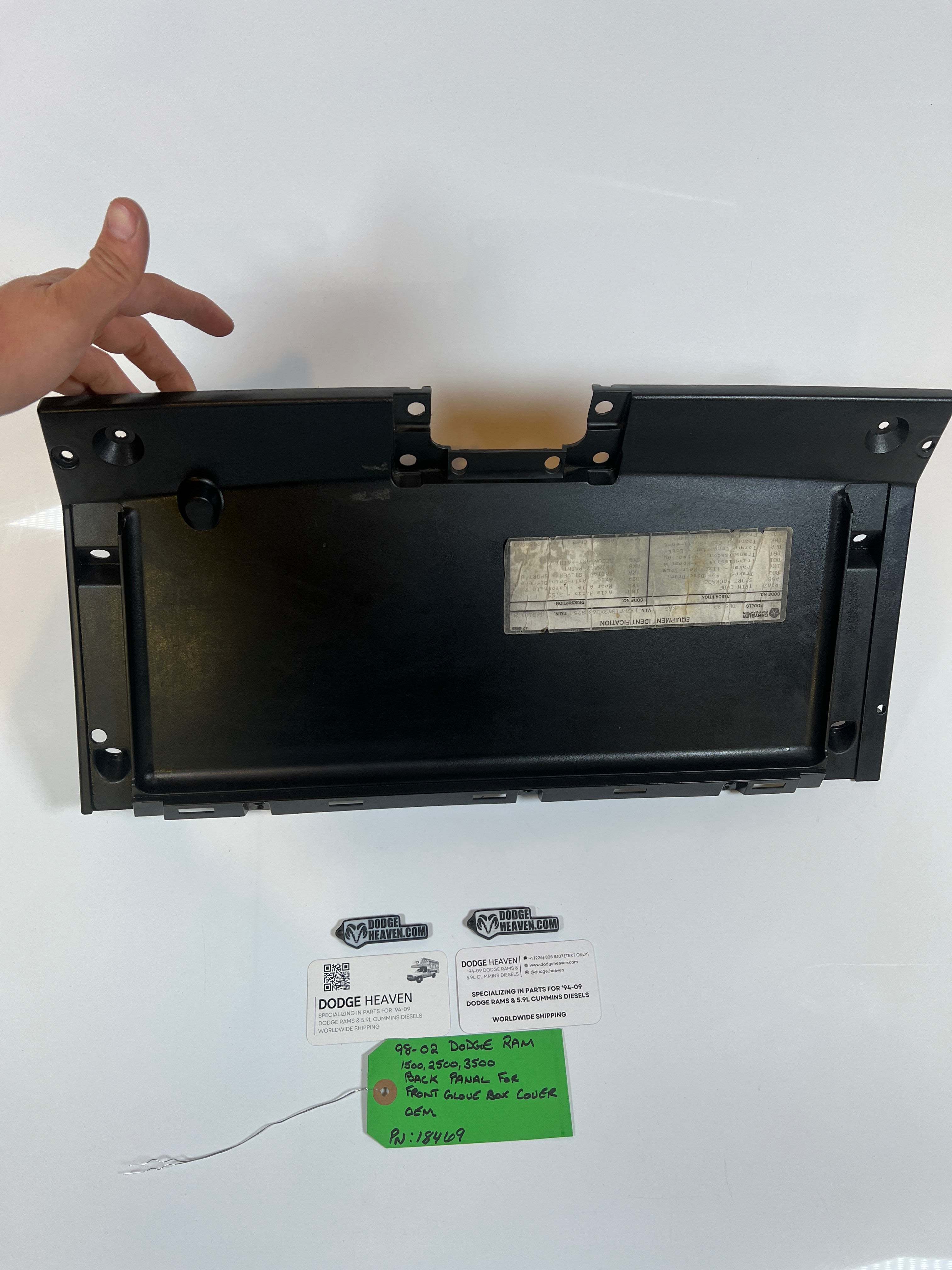 1998-2002 Dodge Ram Glove Box Inner Front Panel 1500 2500 3500