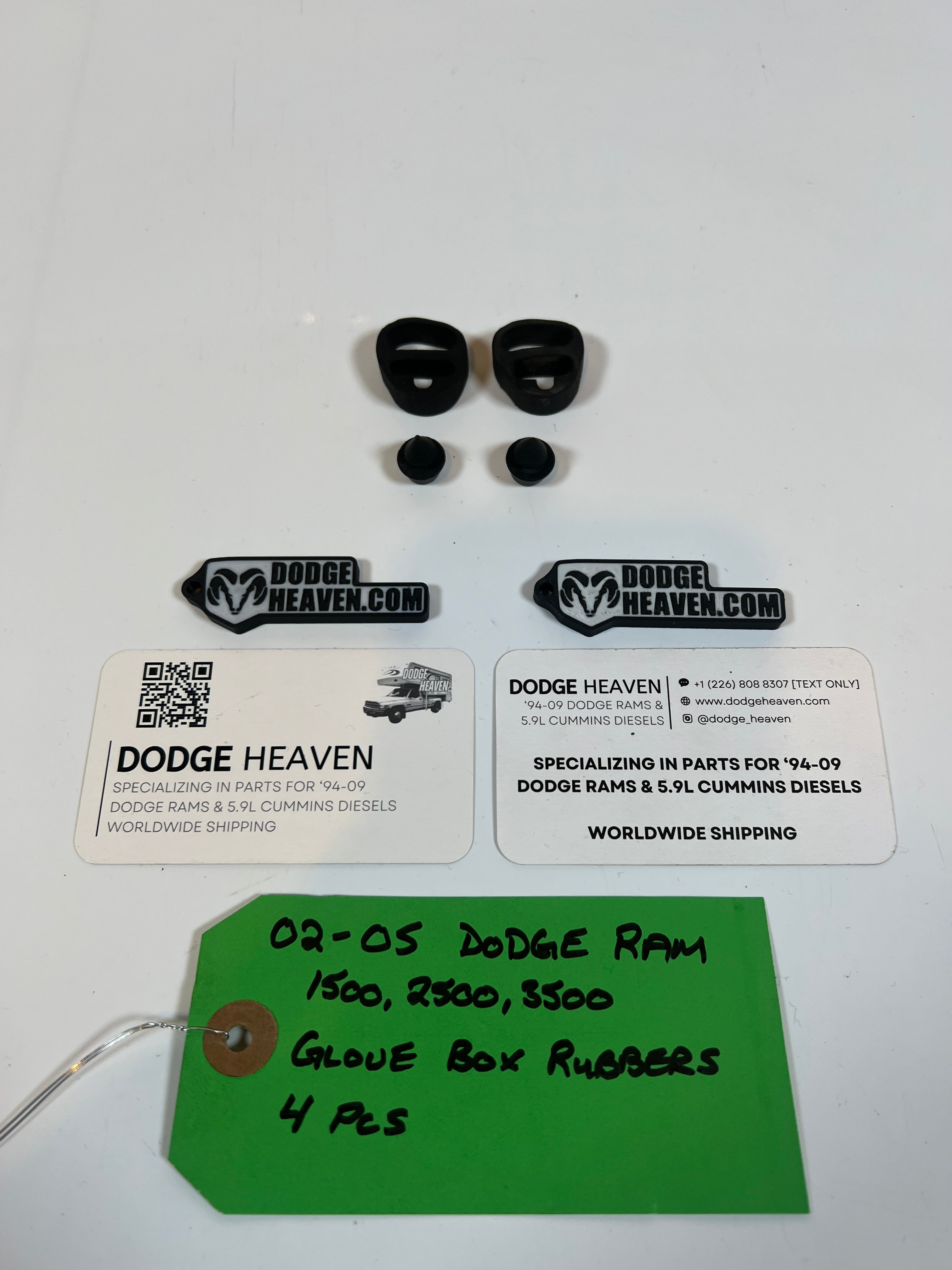 2002-2005 Dodge Ram Glove Box Rubber Insulators 1500 2500 3500