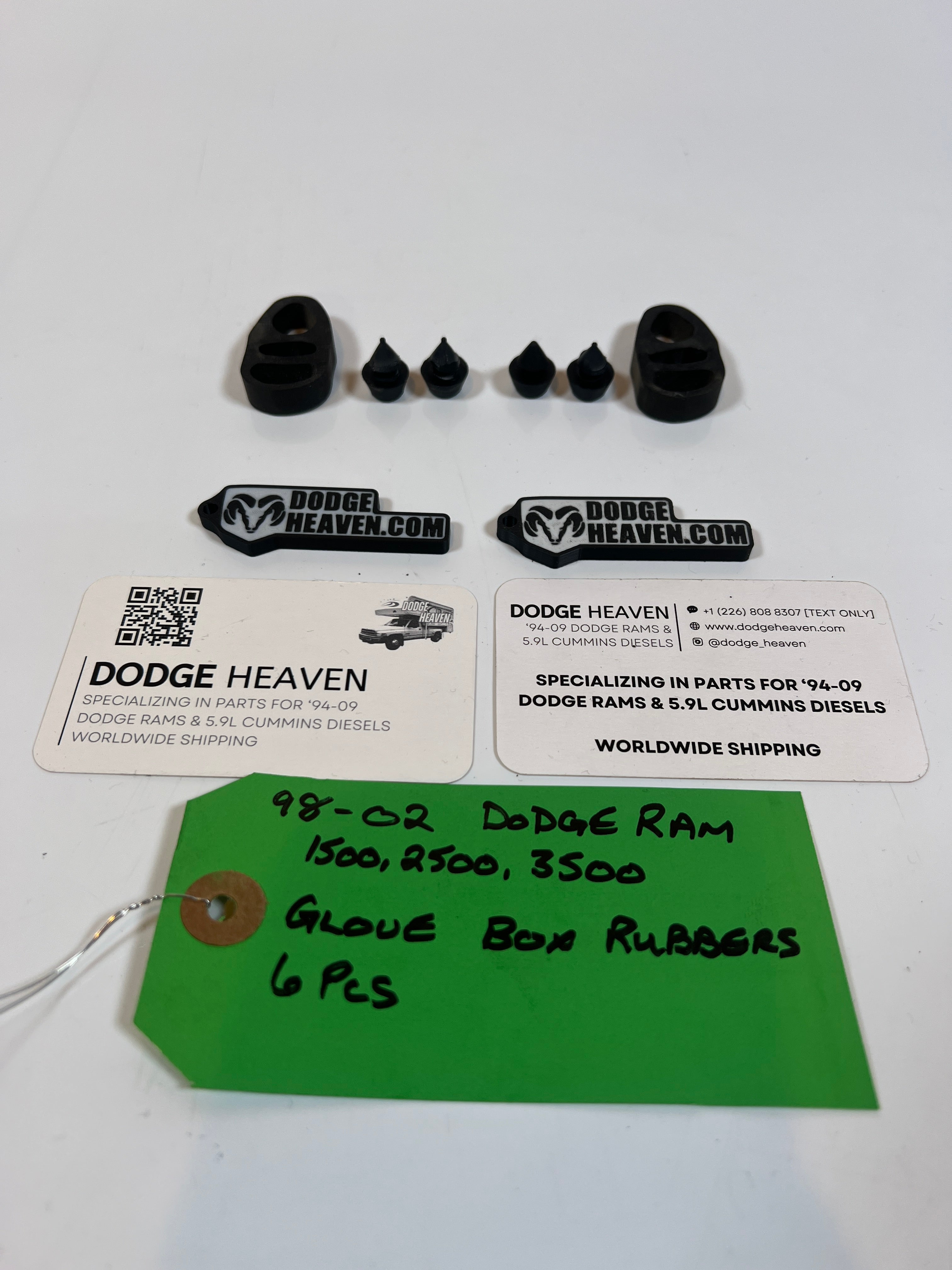 1998-2002 Dodge Ram Glove Box Rubber Insulators 6 PCS 1500 2500 3500