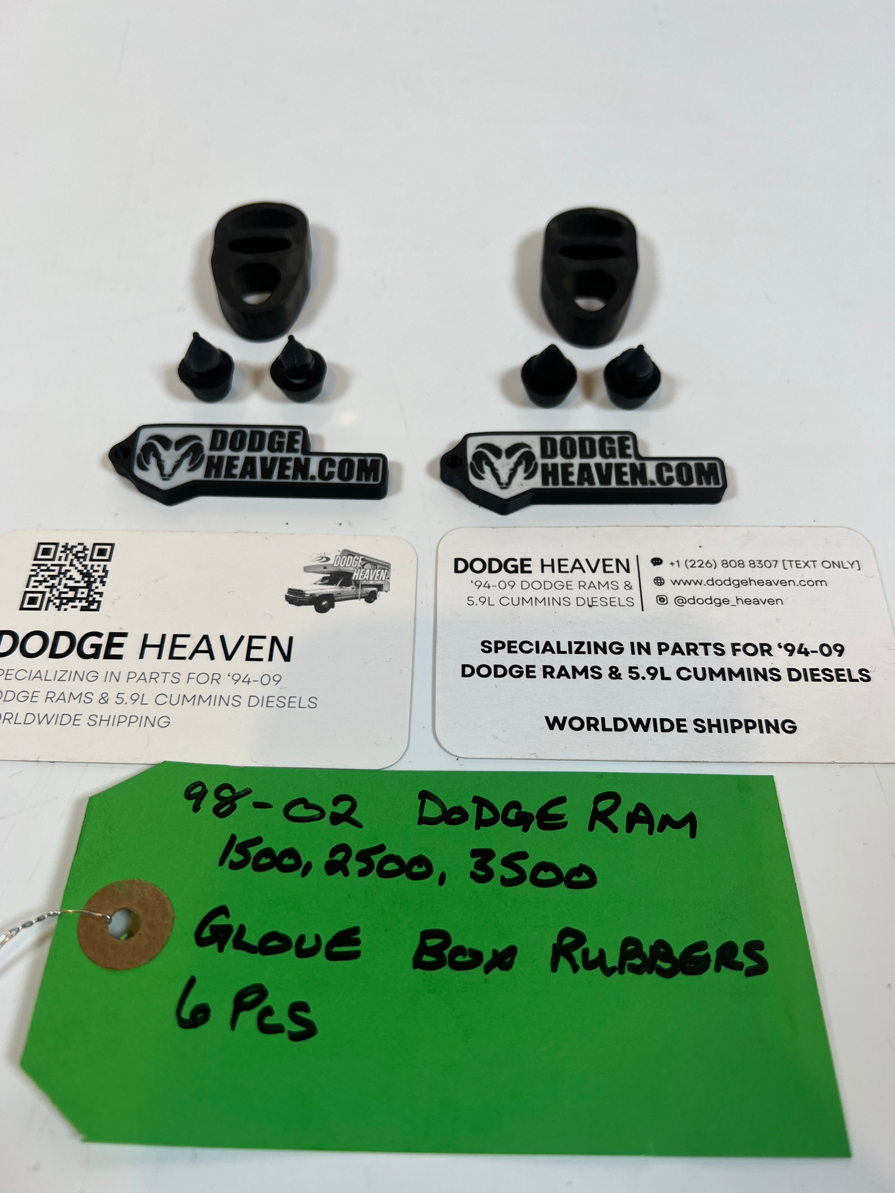 1998-2002 Dodge Ram Glove Box Rubber Insulators 6 PCS 1500 2500 3500