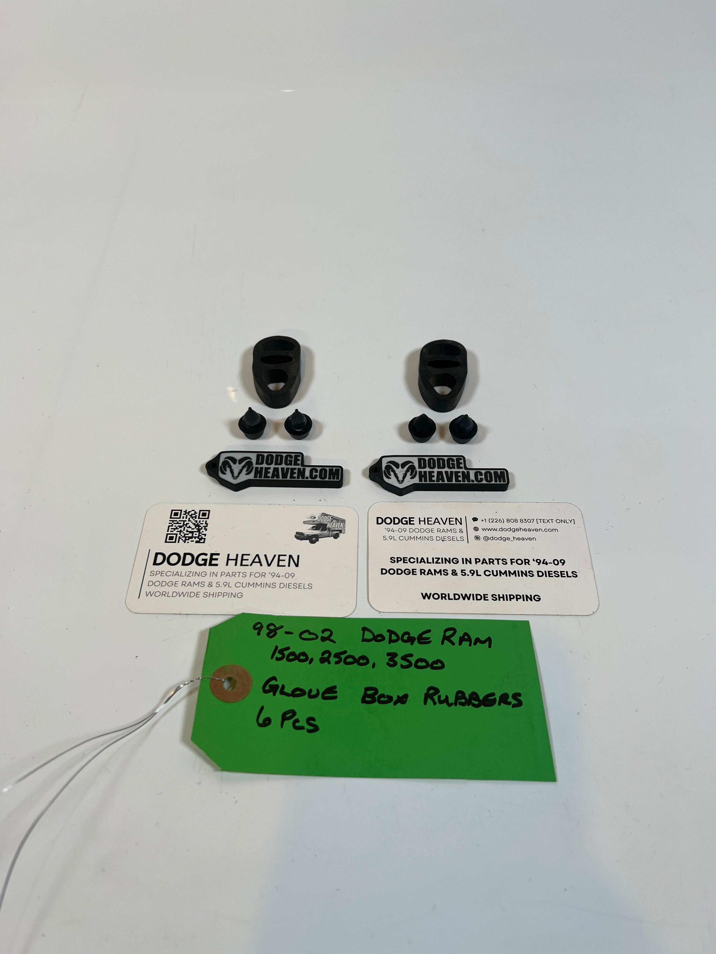 1998-2002 Dodge Ram Glove Box Rubber Insulators 6 PCS 1500 2500 3500