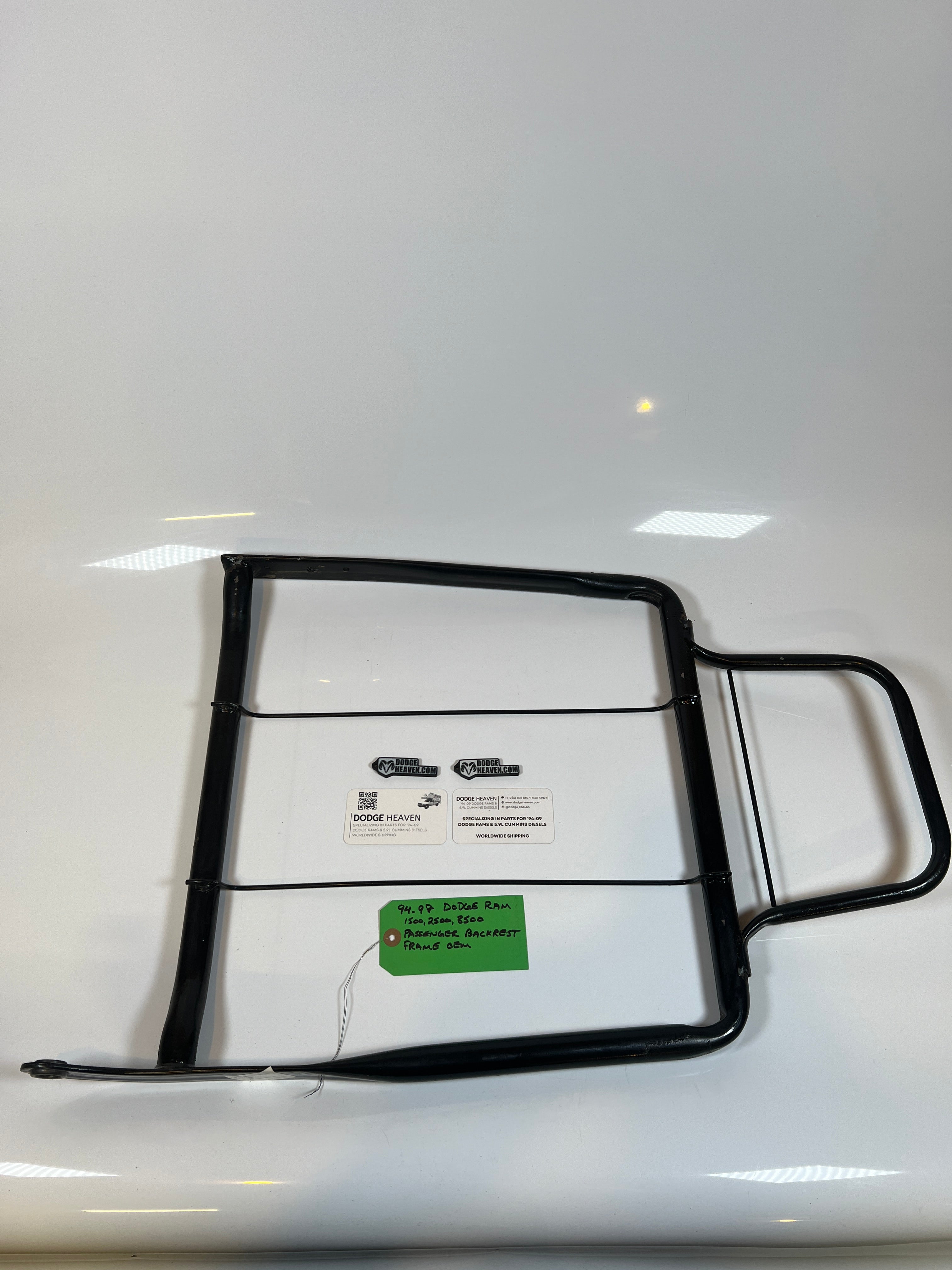 1994-1997 Dodge Ram Passenger Back Rest Frame 1500 2500 3500
