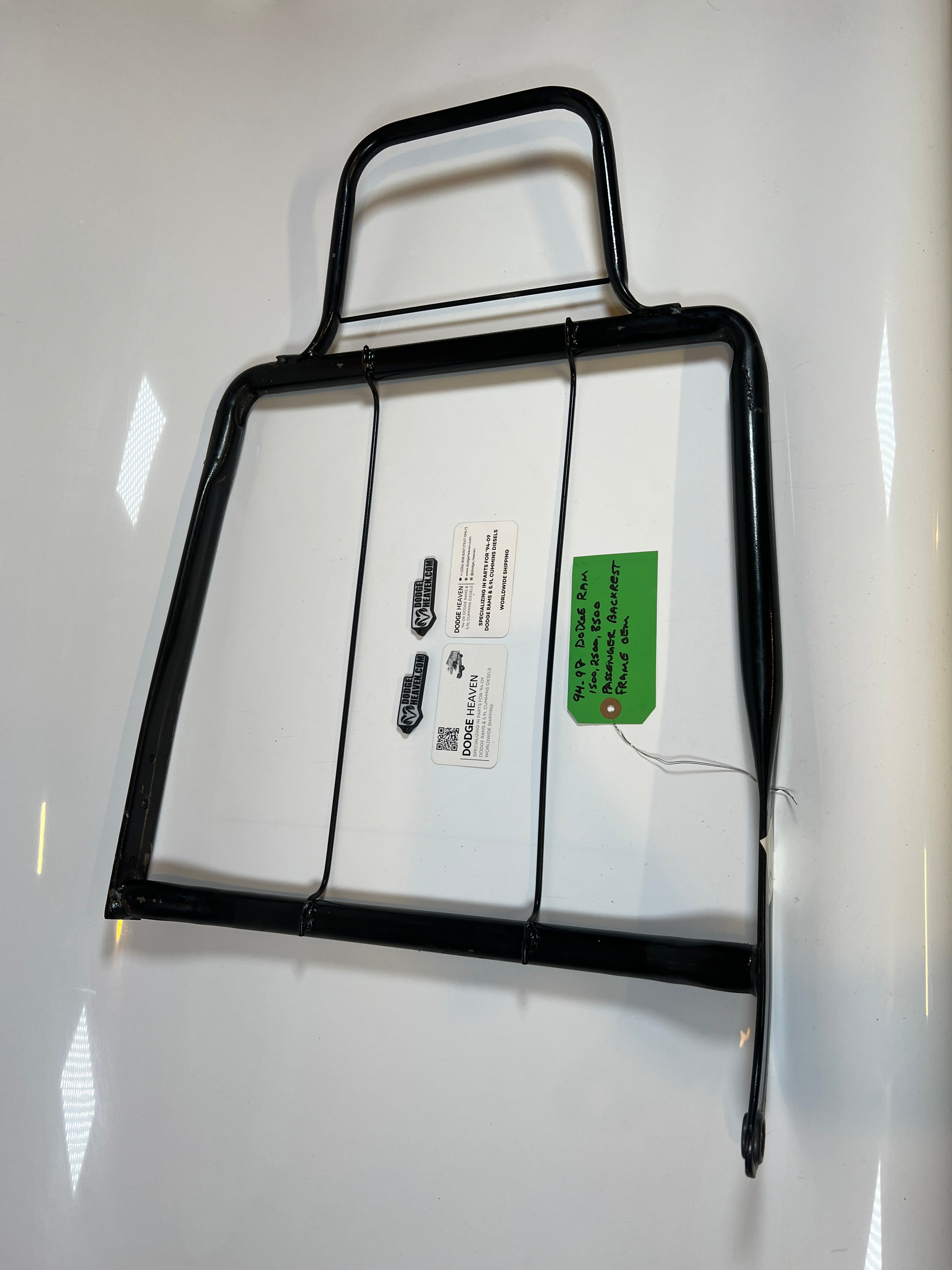 1994-1997 Dodge Ram Passenger Back Rest Frame 1500 2500 3500