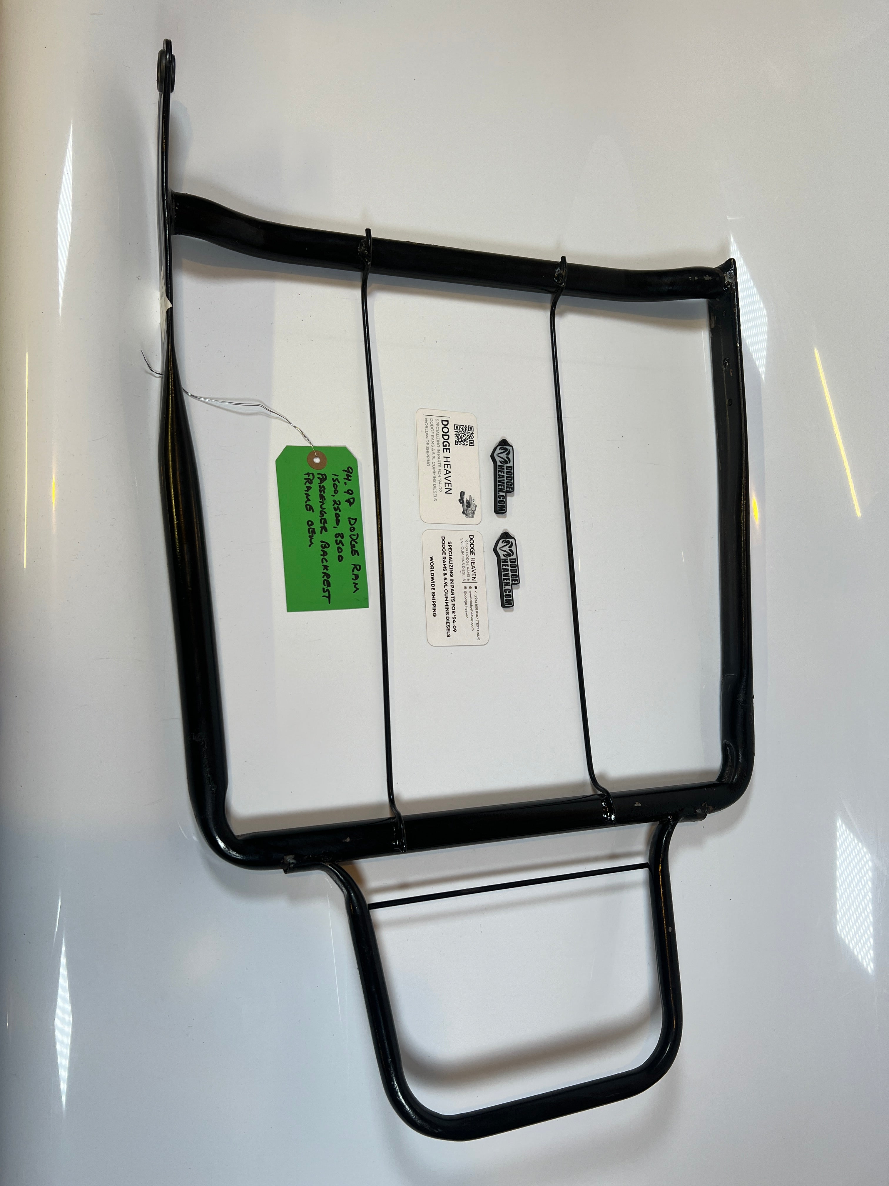 1994-1997 Dodge Ram Passenger Back Rest Frame 1500 2500 3500