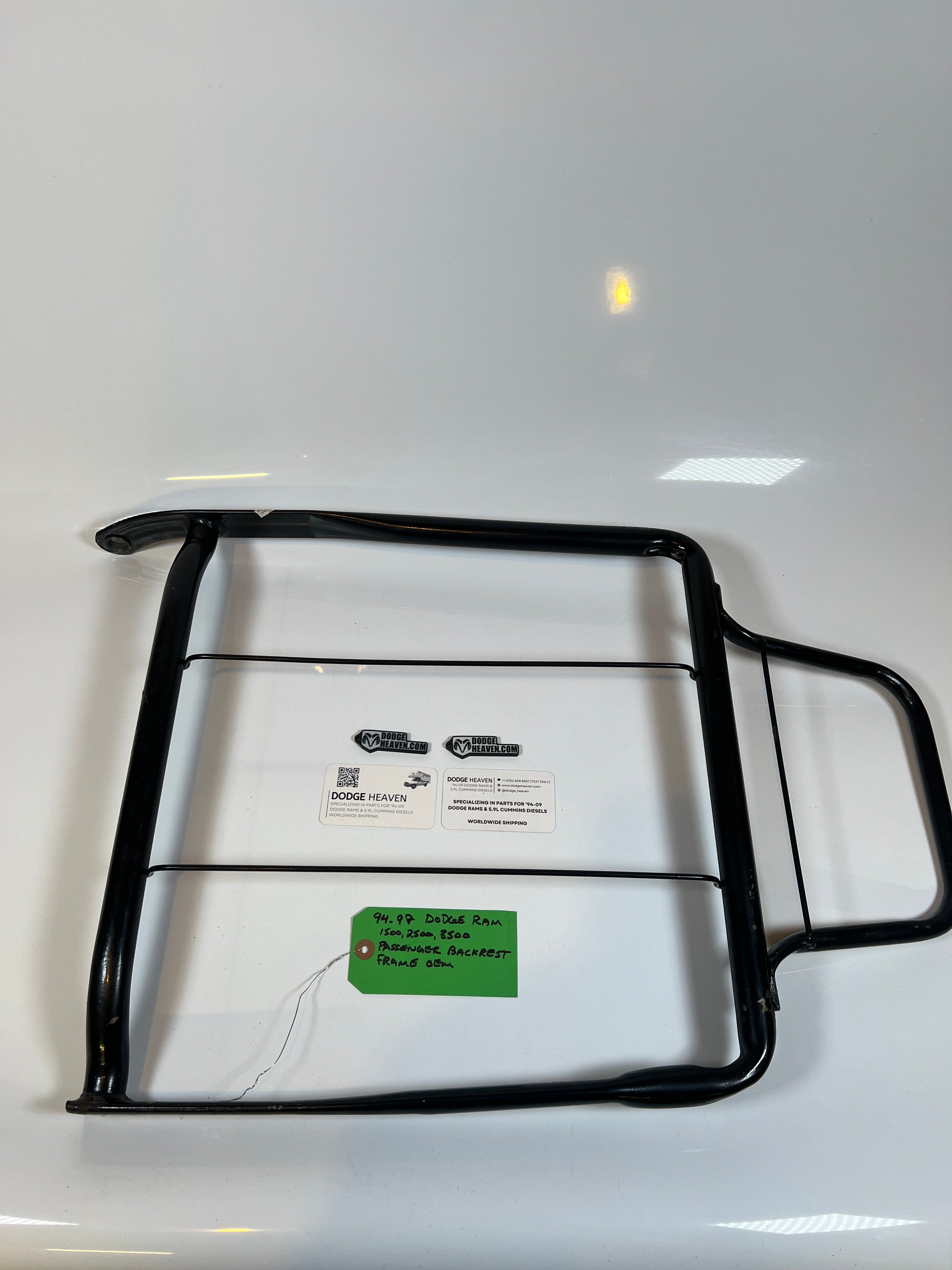 1994-1997 Dodge Ram Passenger Back Rest Frame 1500 2500 3500