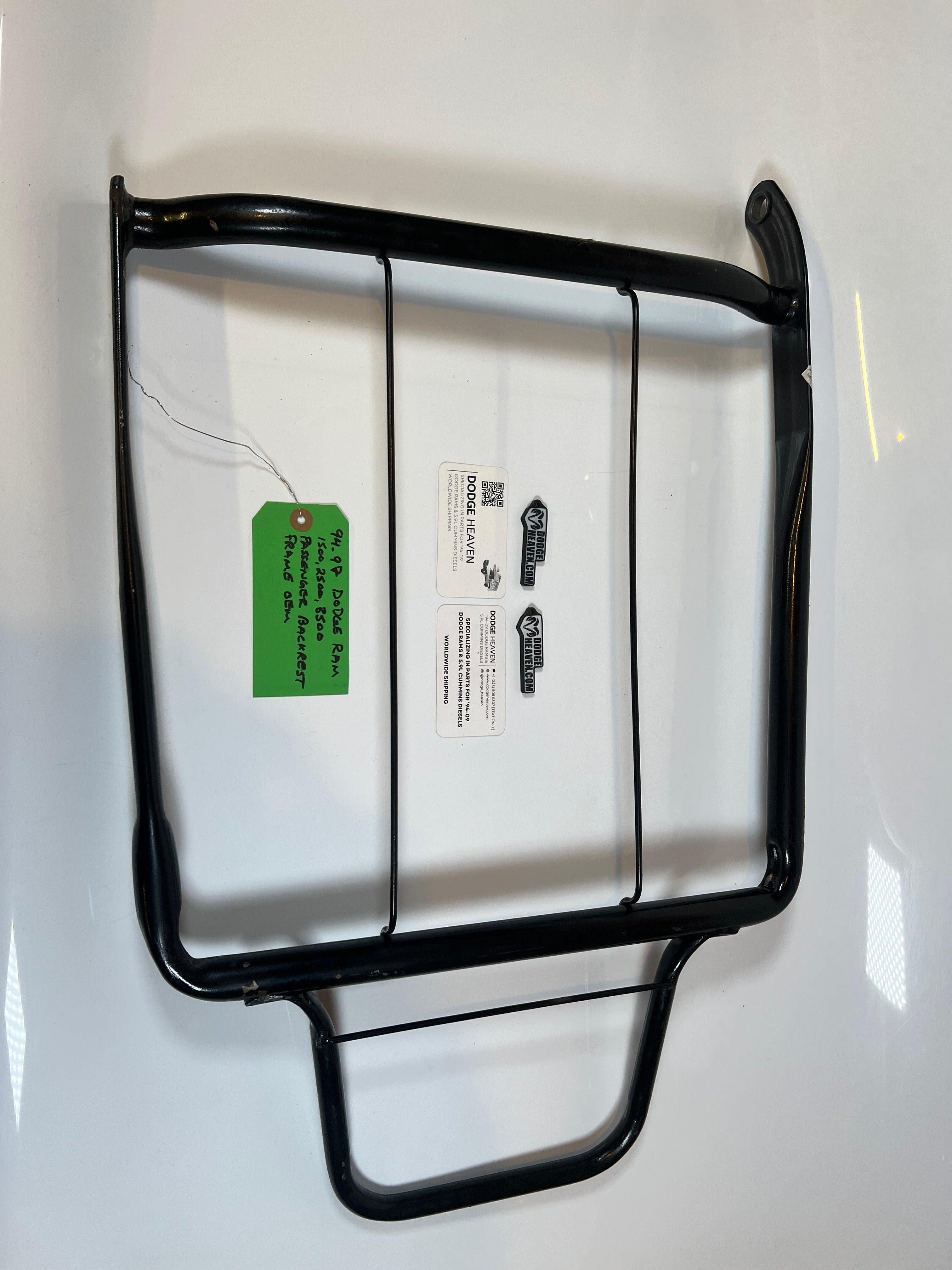 1994-1997 Dodge Ram Passenger Back Rest Frame 1500 2500 3500