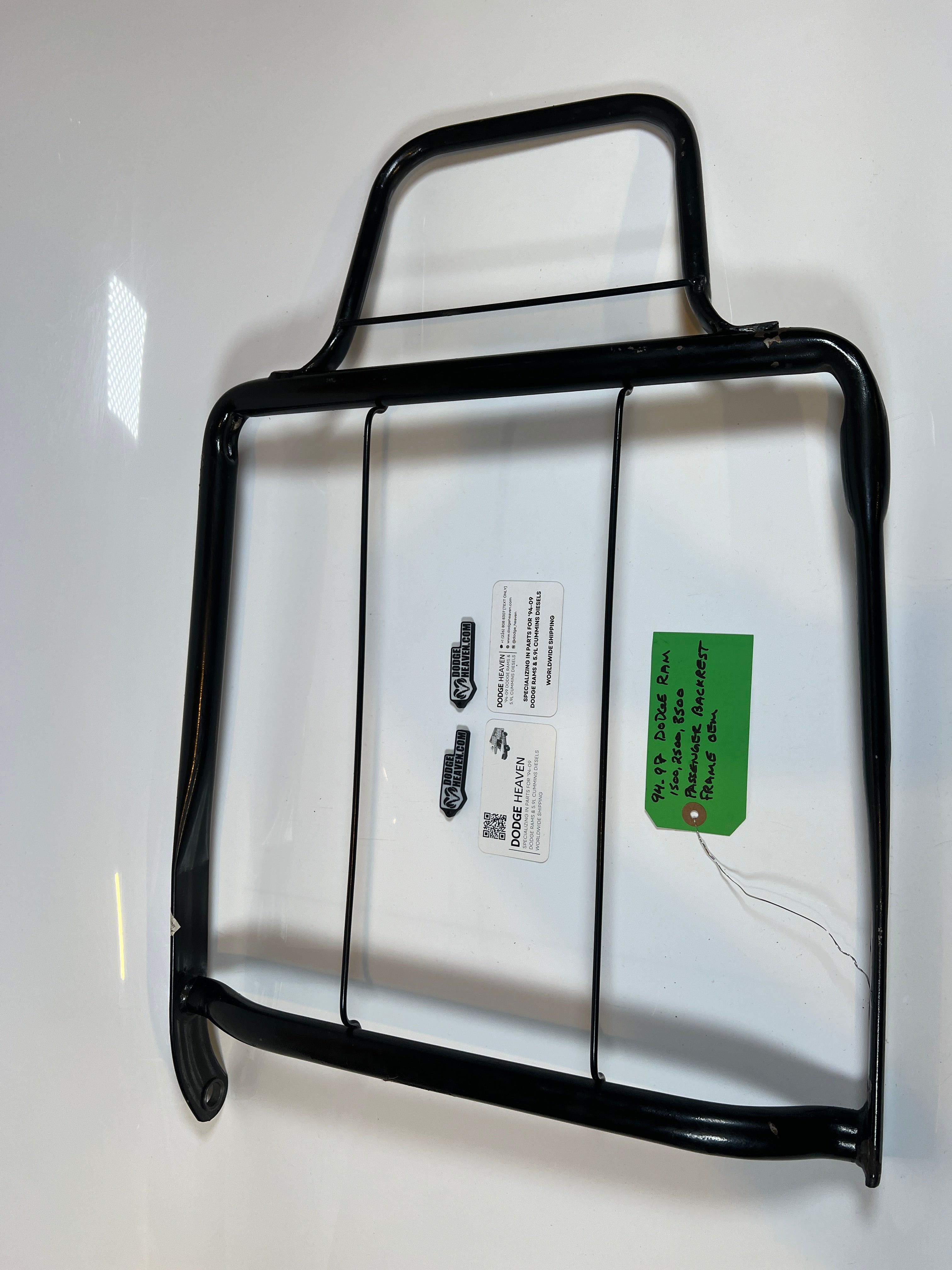 1994-1997 Dodge Ram Passenger Back Rest Frame 1500 2500 3500