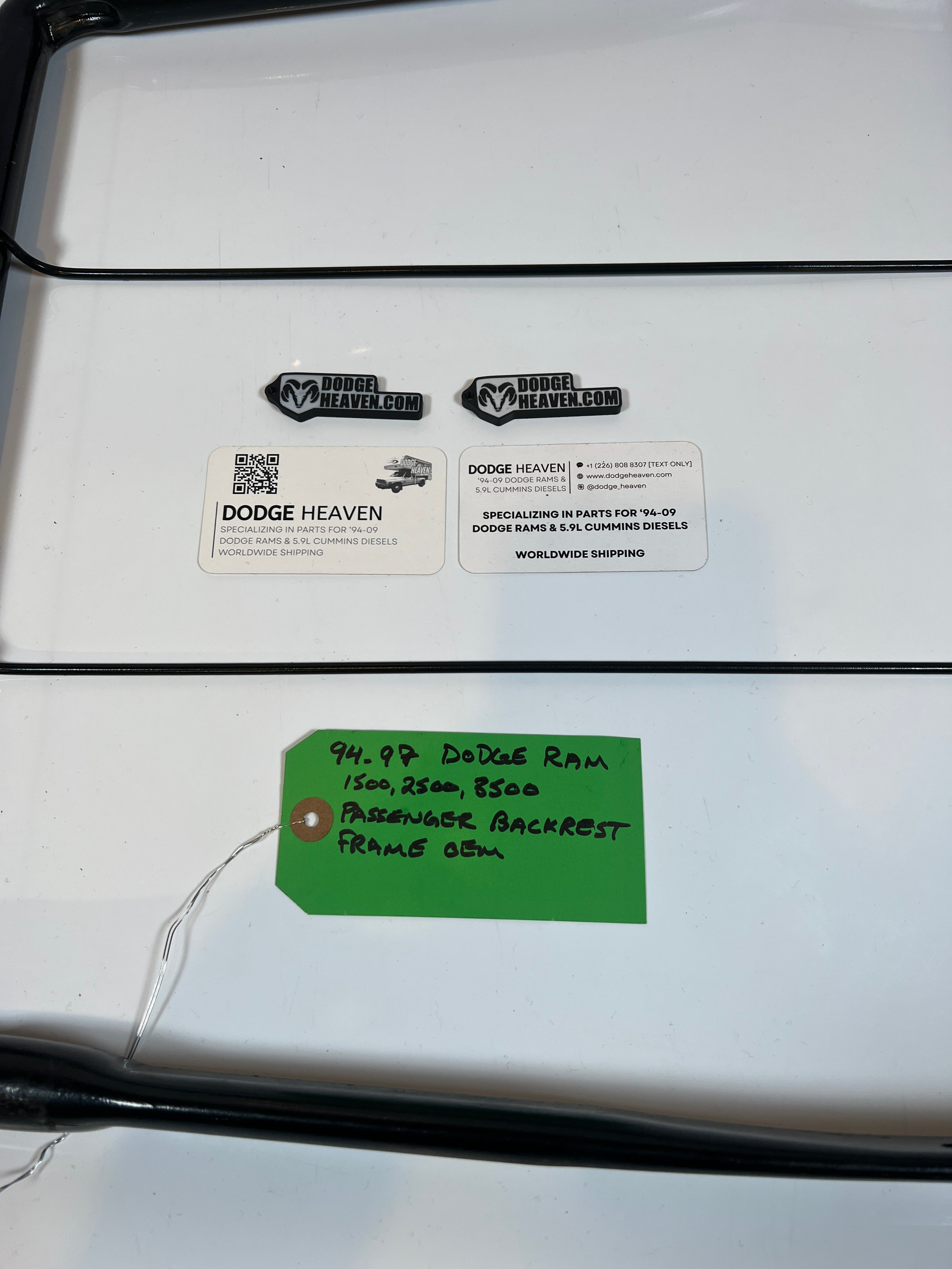 1994-1997 Dodge Ram Passenger Back Rest Frame 1500 2500 3500
