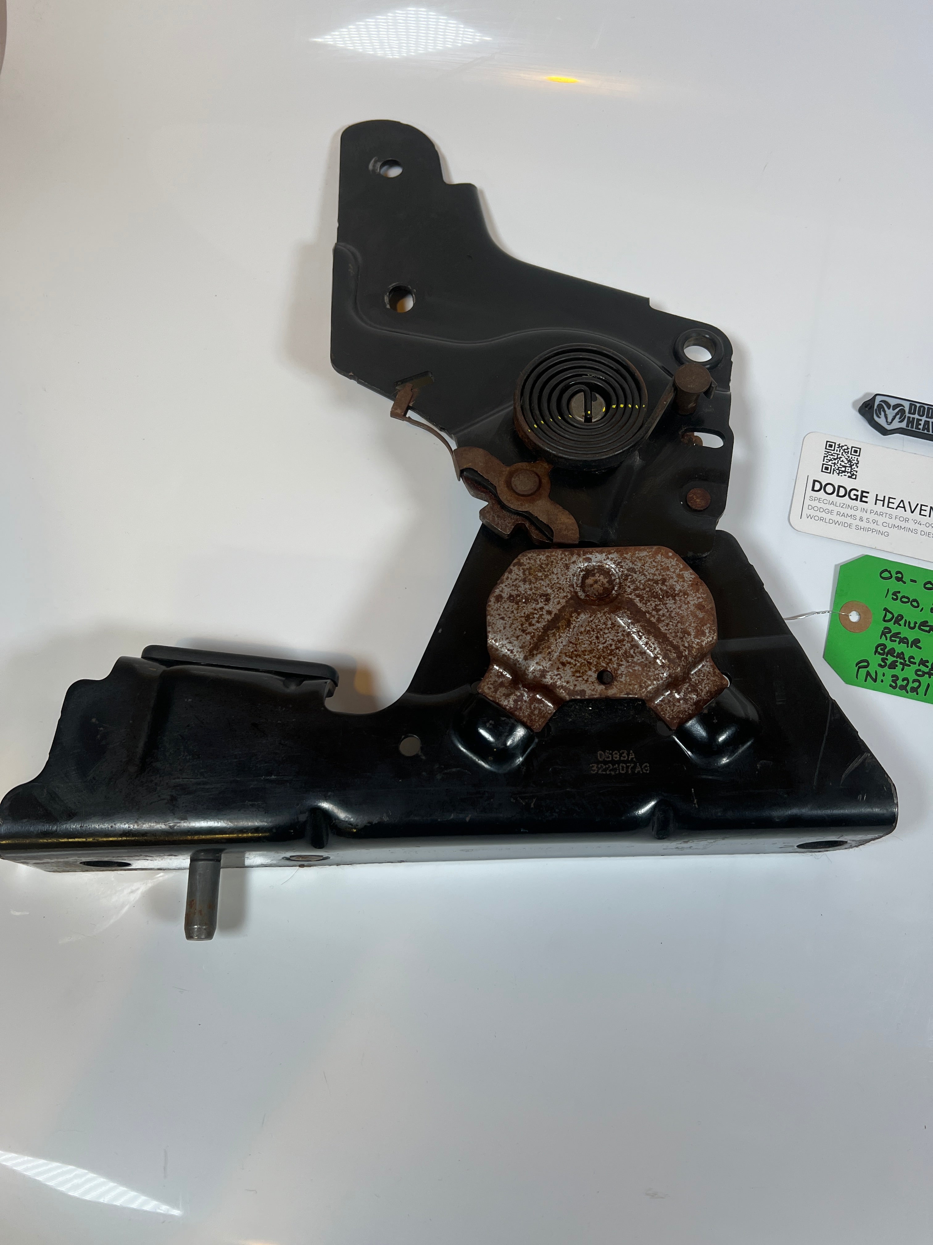 2002-2009 Dodge Ram Driver / LH 40 Split Rear Seat Hinge Bracket