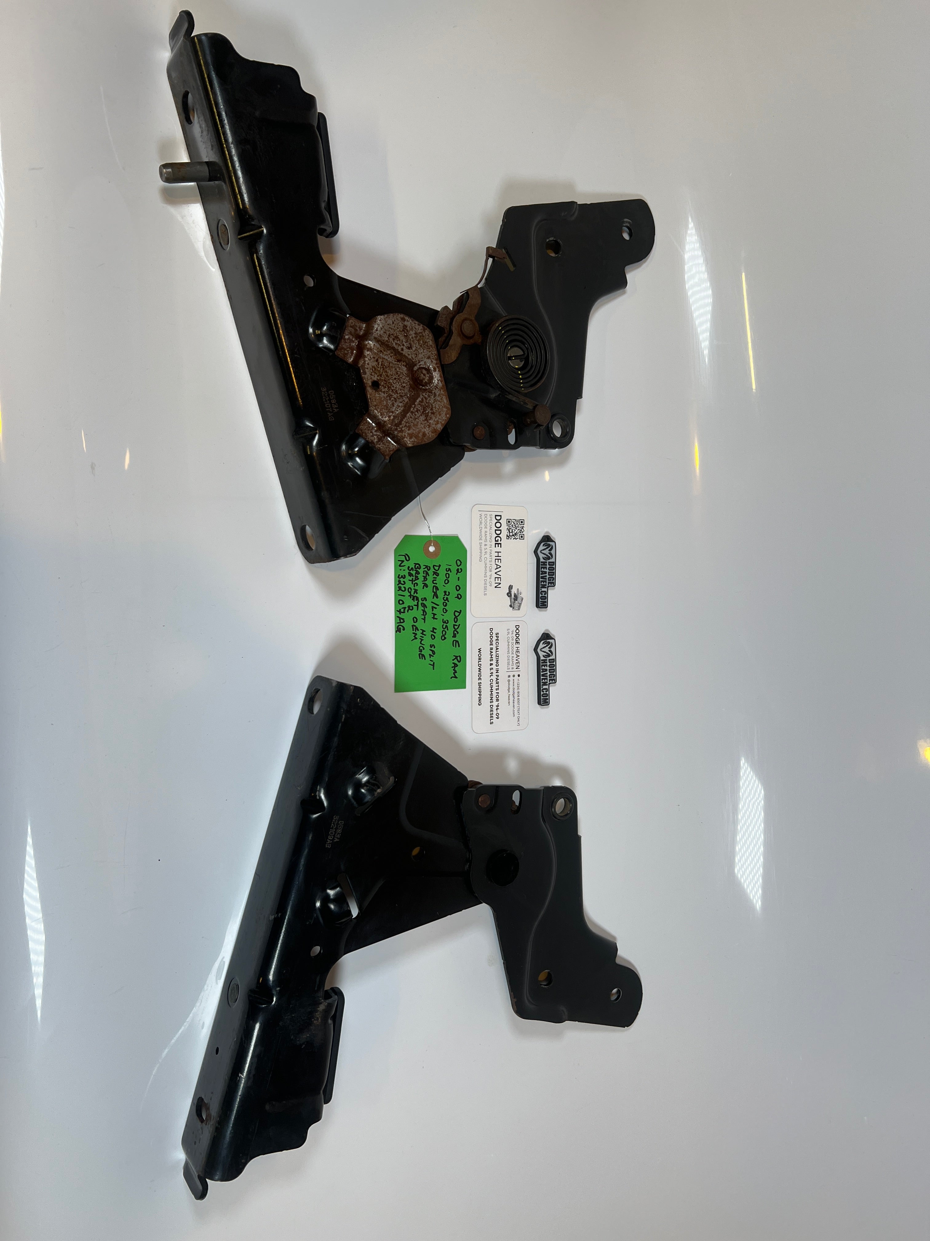 2002-2009 Dodge Ram Driver / LH 40 Split Rear Seat Hinge Bracket