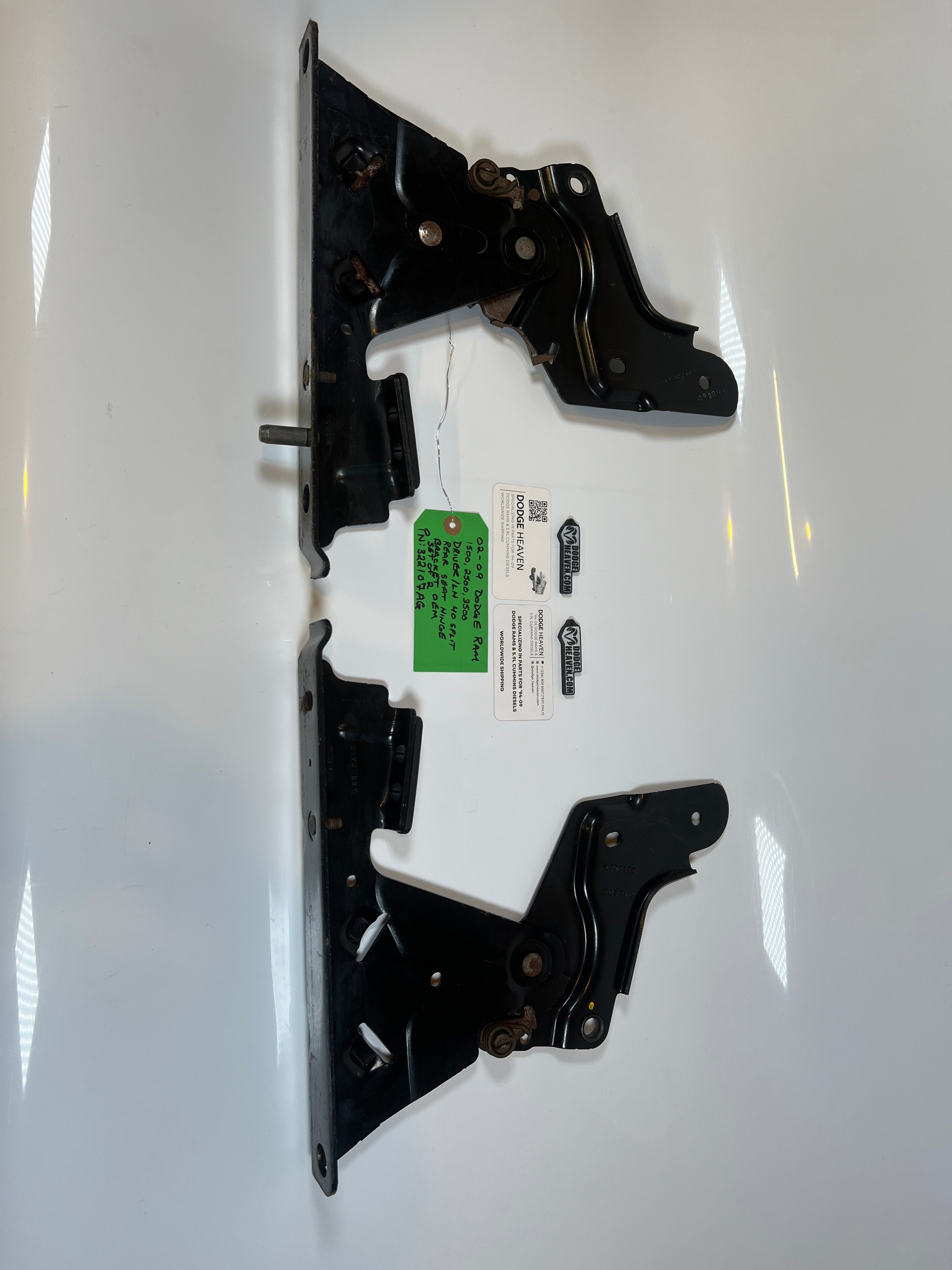 2002-2009 Dodge Ram Driver / LH 40 Split Rear Seat Hinge Bracket
