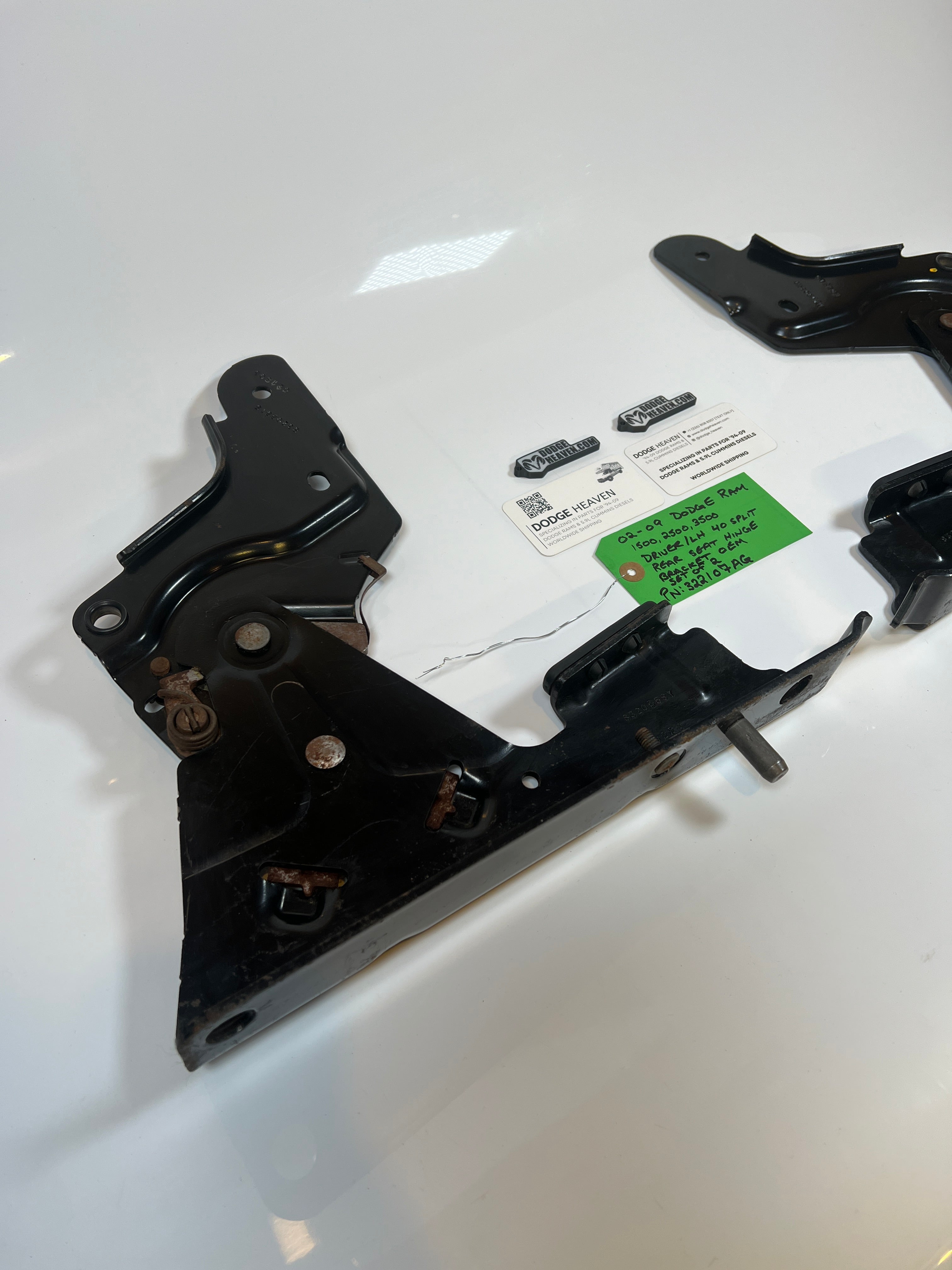 2002-2009 Dodge Ram Driver / LH 40 Split Rear Seat Hinge Bracket