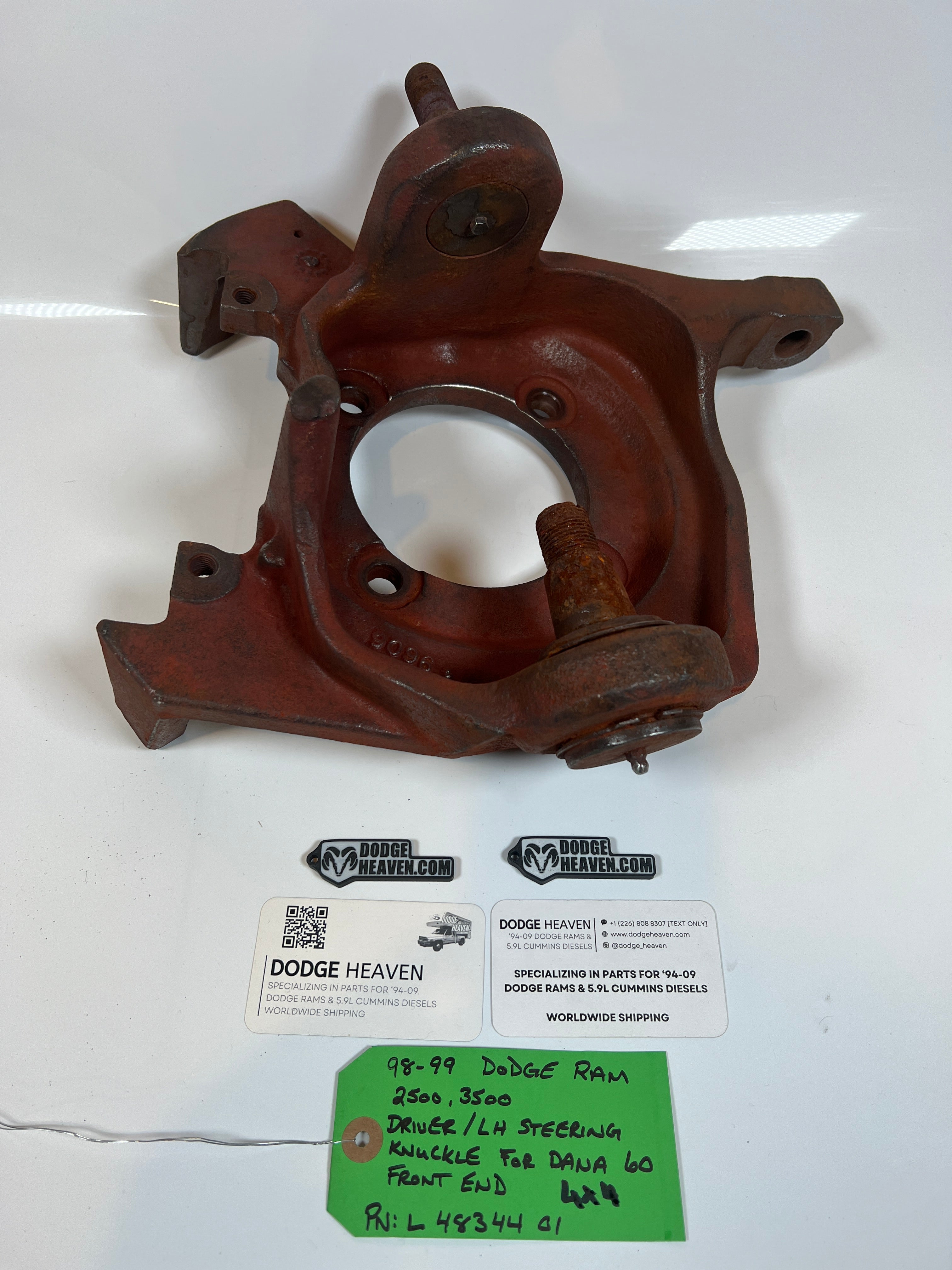 1998-1999 Dodge Ram 2500 3500 4x4 Dana 60 Driver Steering Knuckle