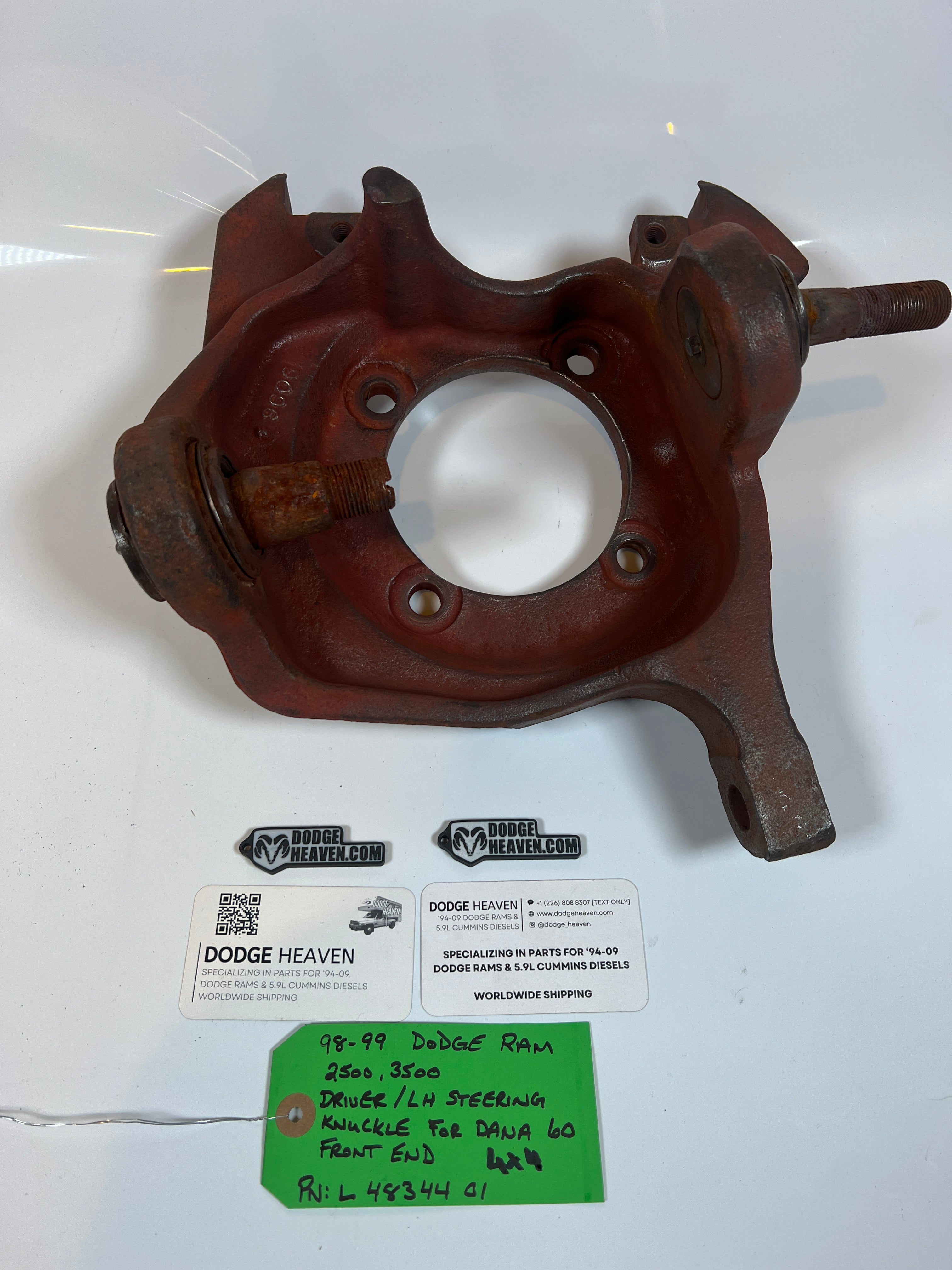 1998-1999 Dodge Ram 2500 3500 4x4 Dana 60 Driver Steering Knuckle