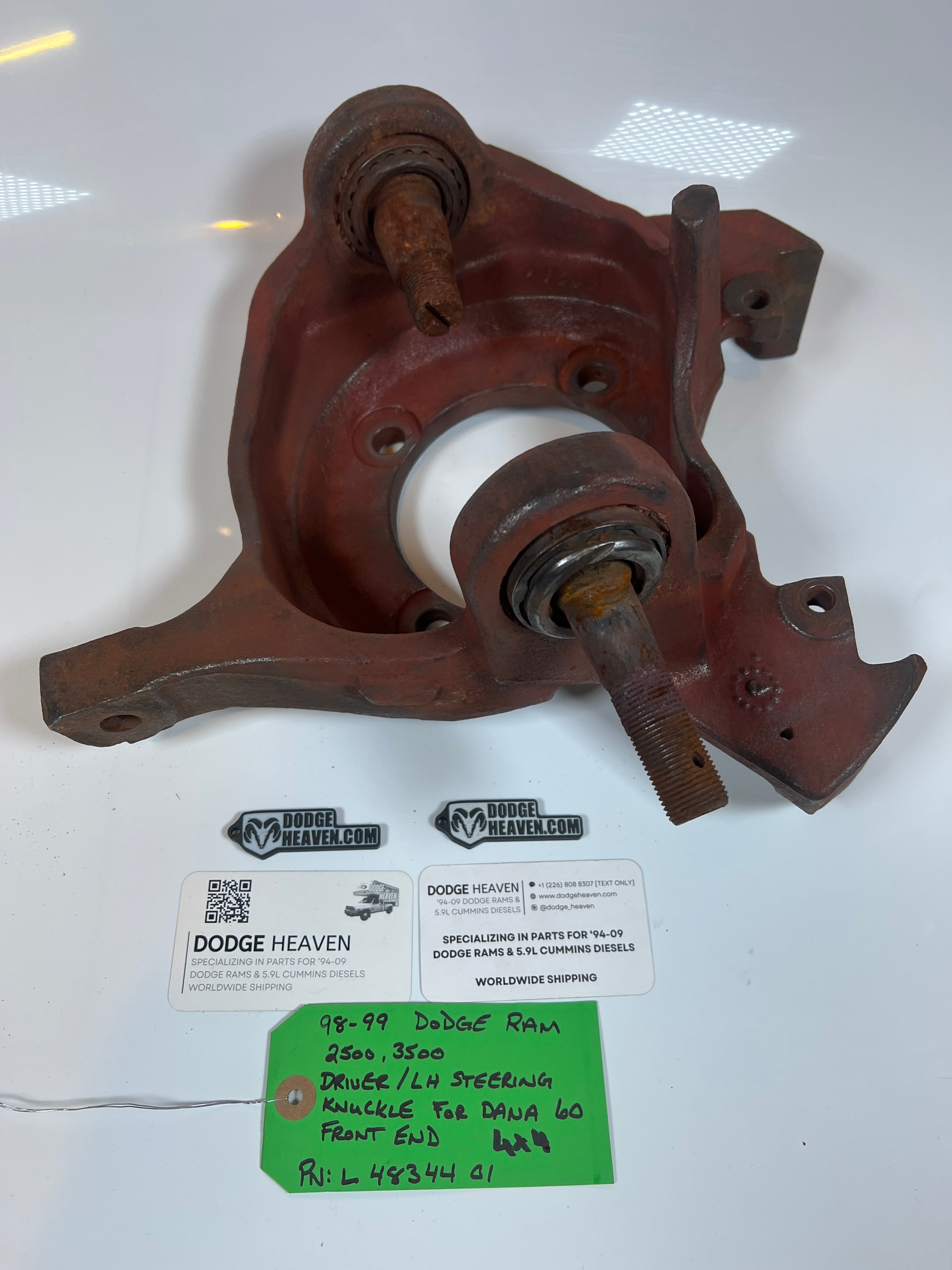1998-1999 Dodge Ram 2500 3500 4x4 Dana 60 Driver Steering Knuckle
