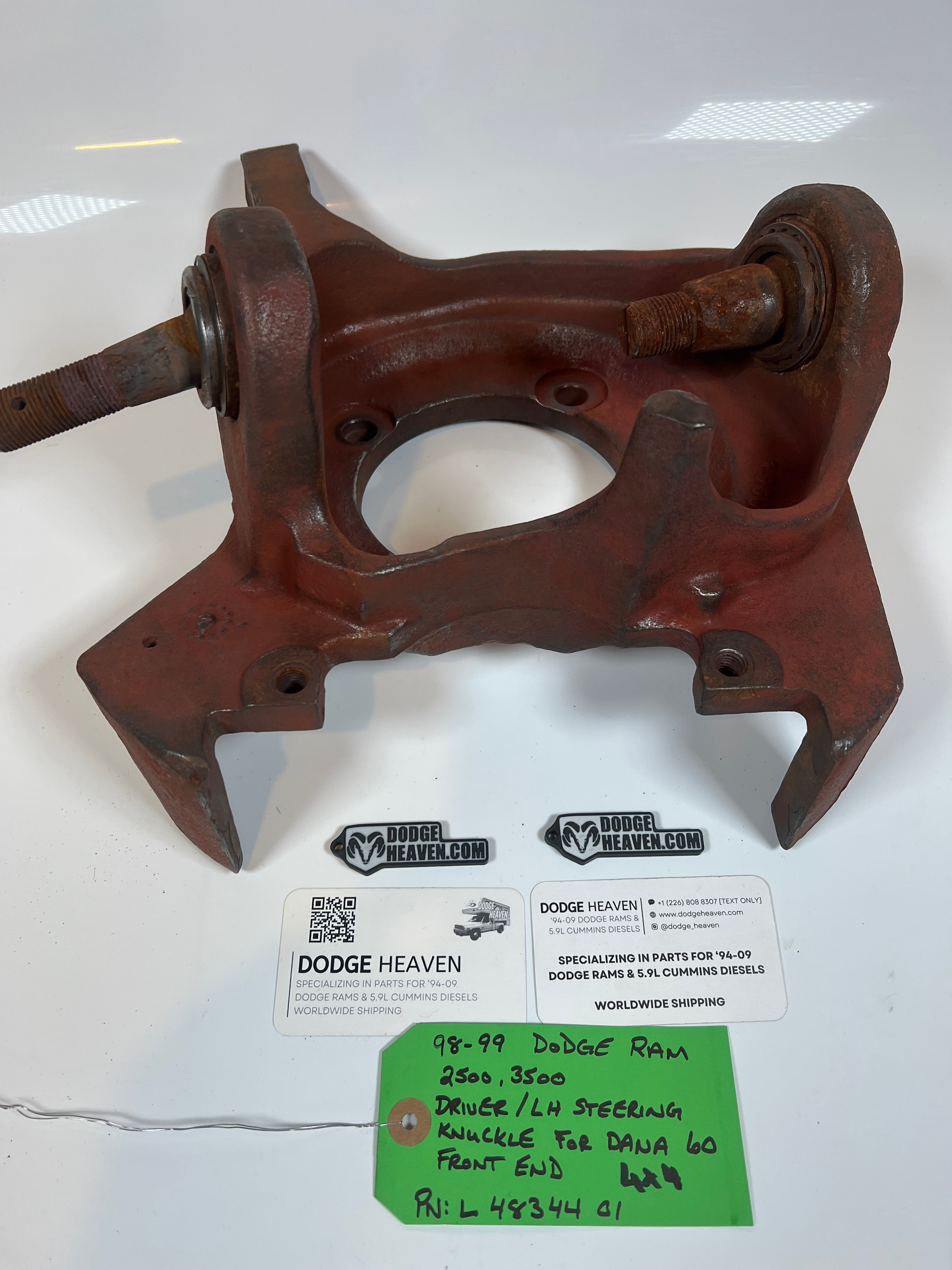 1998-1999 Dodge Ram 2500 3500 4x4 Dana 60 Driver Steering Knuckle
