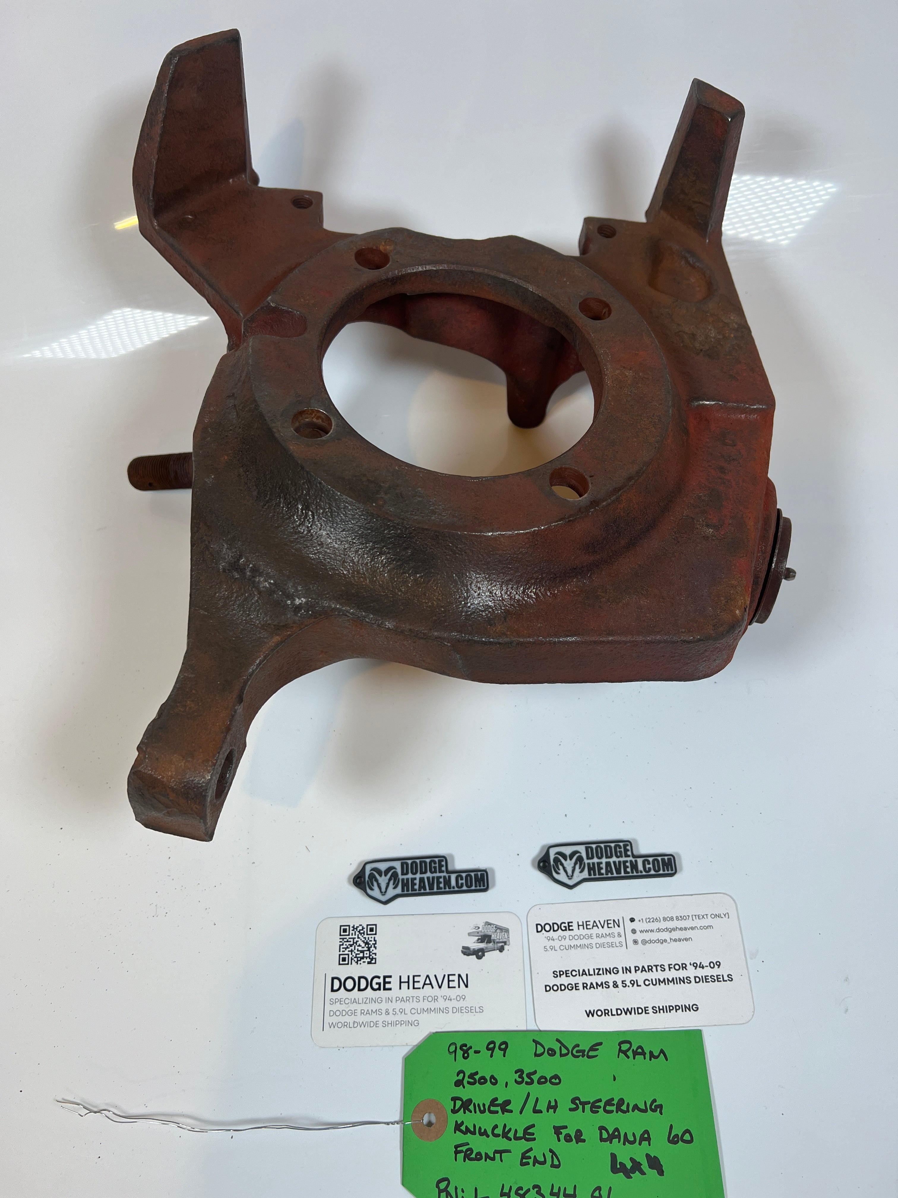 1998-1999 Dodge Ram 2500 3500 4x4 Dana 60 Driver Steering Knuckle