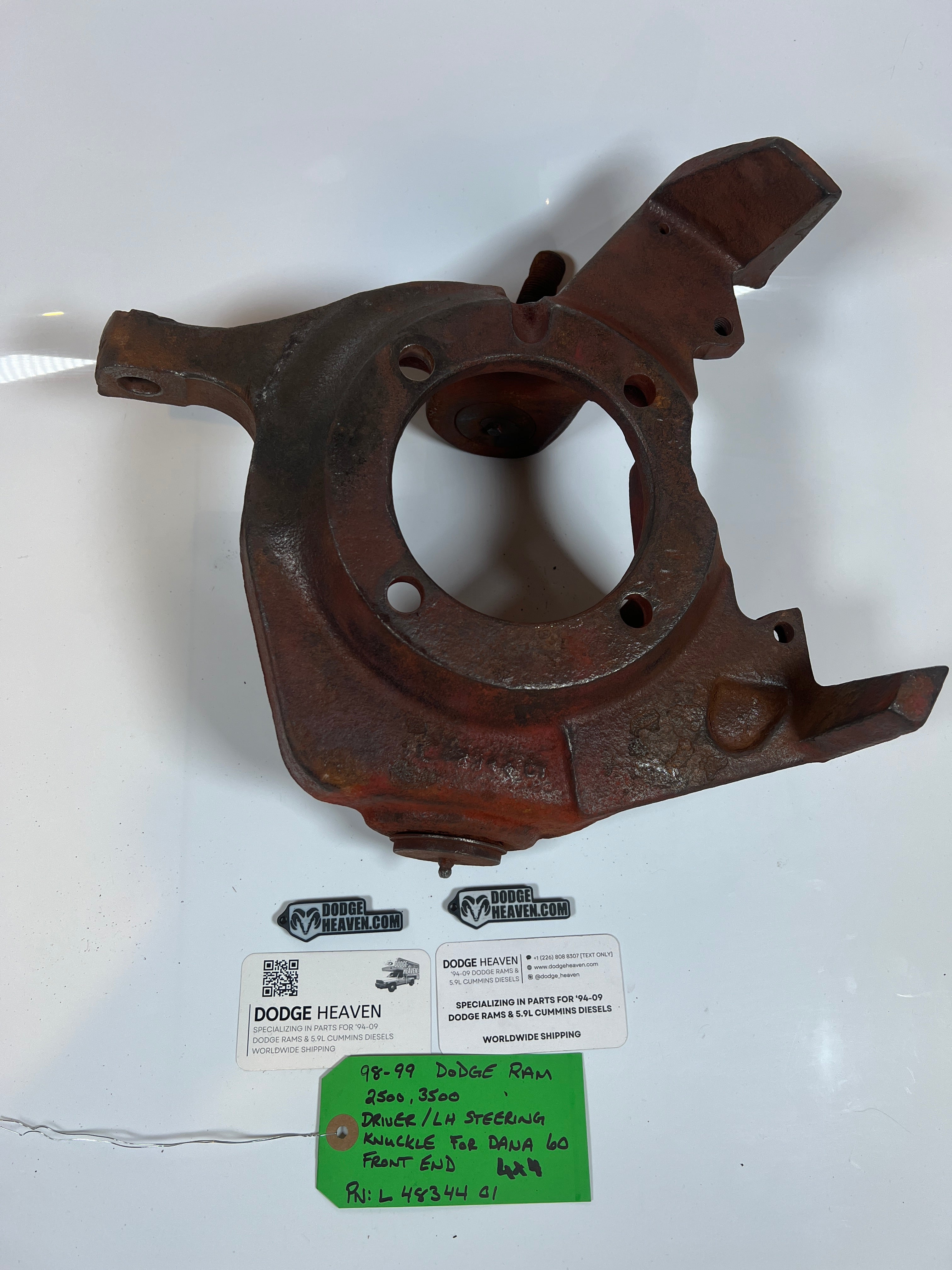 1998-1999 Dodge Ram 2500 3500 4x4 Dana 60 Driver Steering Knuckle