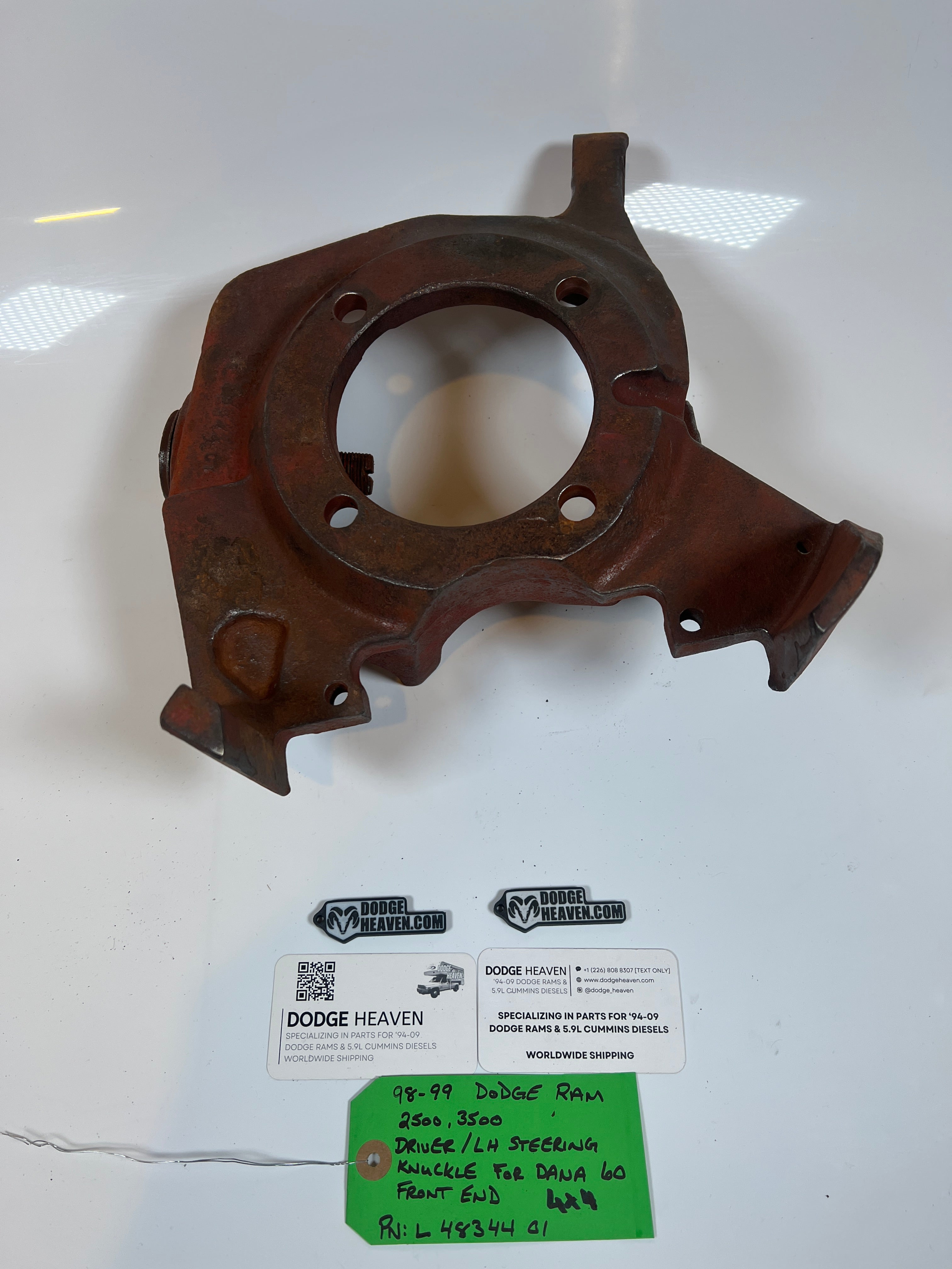 1998-1999 Dodge Ram 2500 3500 4x4 Dana 60 Driver Steering Knuckle