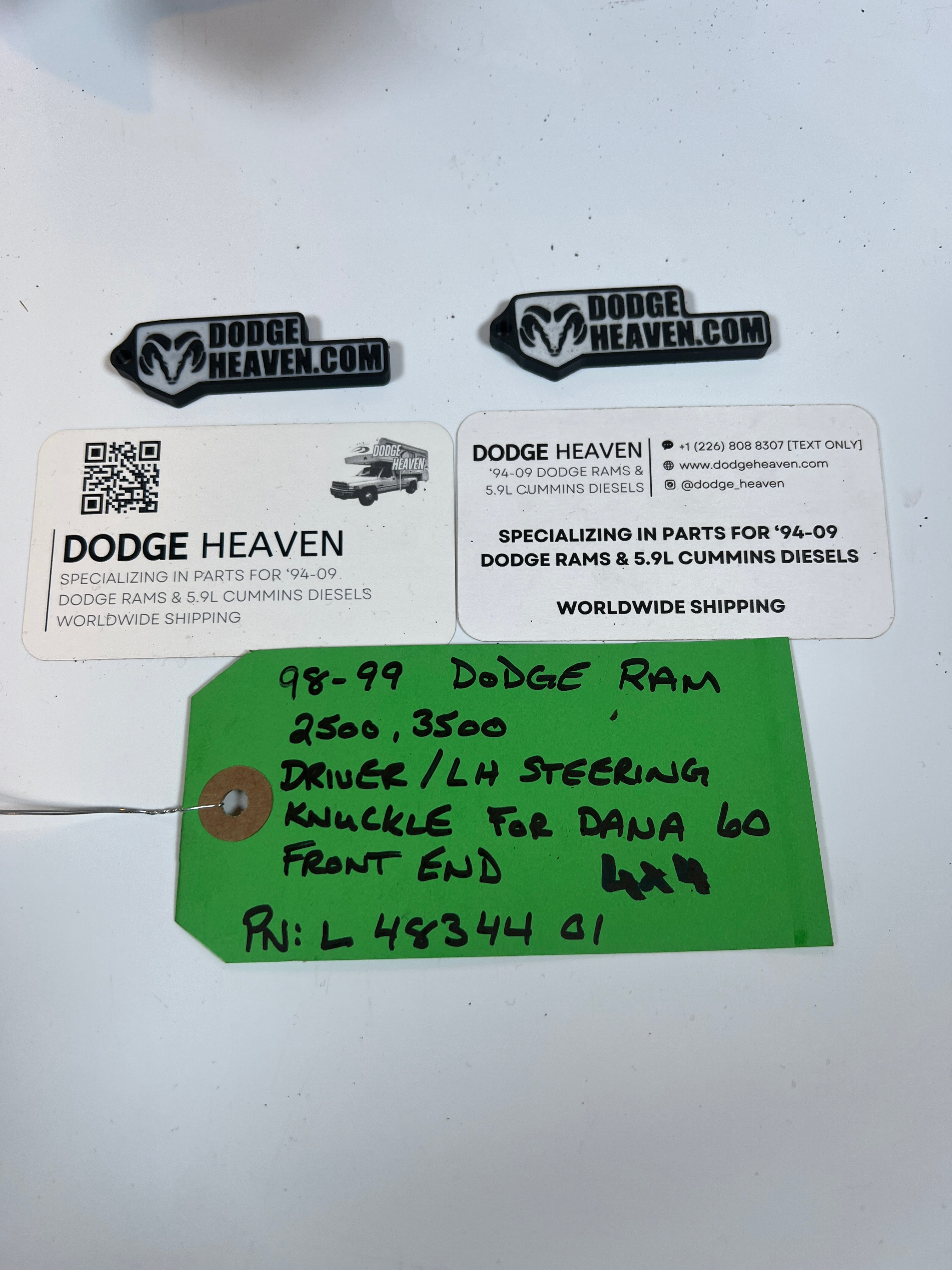 1998-1999 Dodge Ram 2500 3500 4x4 Dana 60 Driver Steering Knuckle