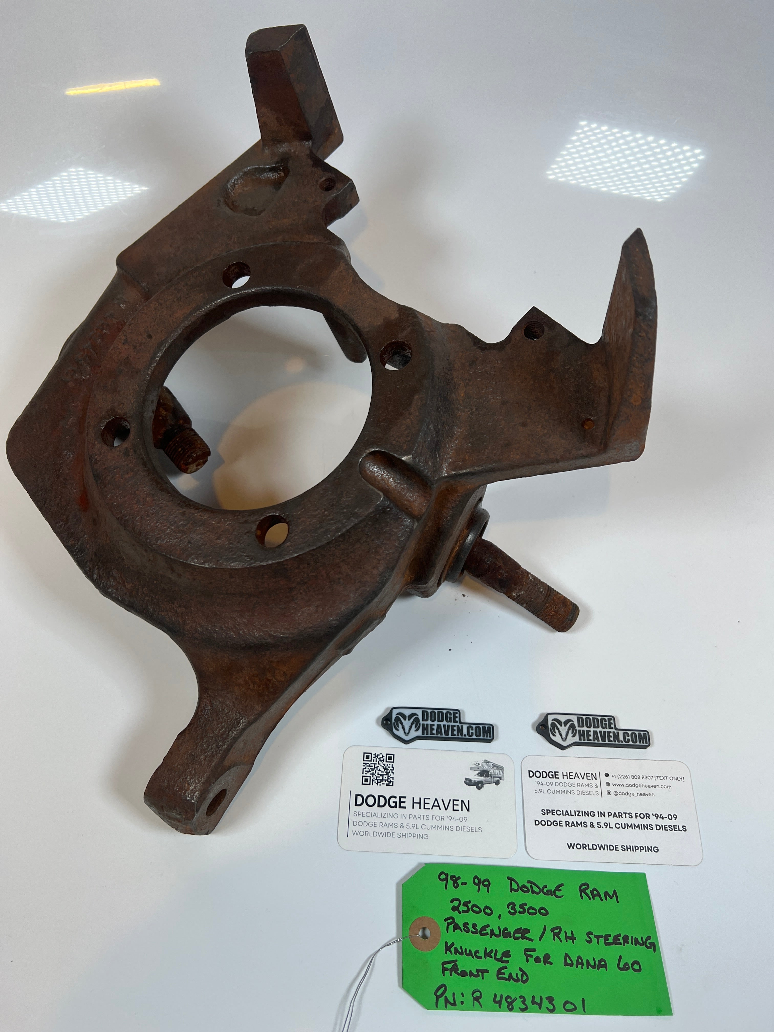 1998-1999 Dodge Ram 2500 3500 4x4 Dana 60 Passenger Steering Knuckle