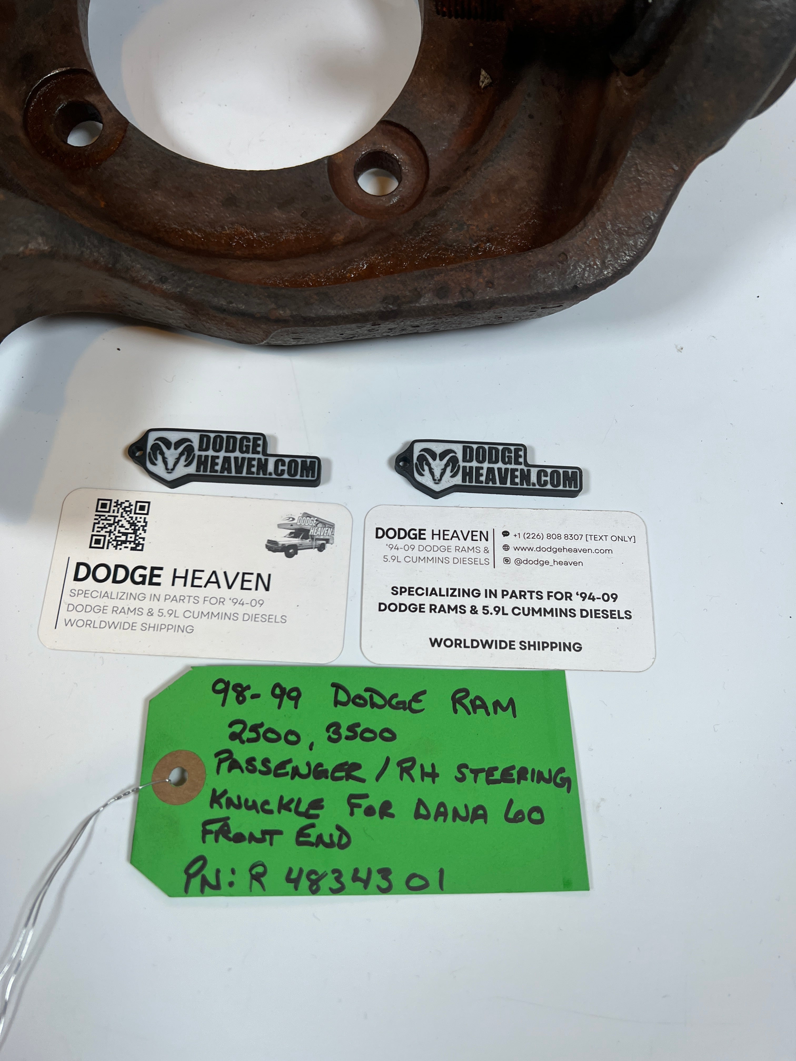 1998-1999 Dodge Ram 2500 3500 4x4 Dana 60 Passenger Steering Knuckle