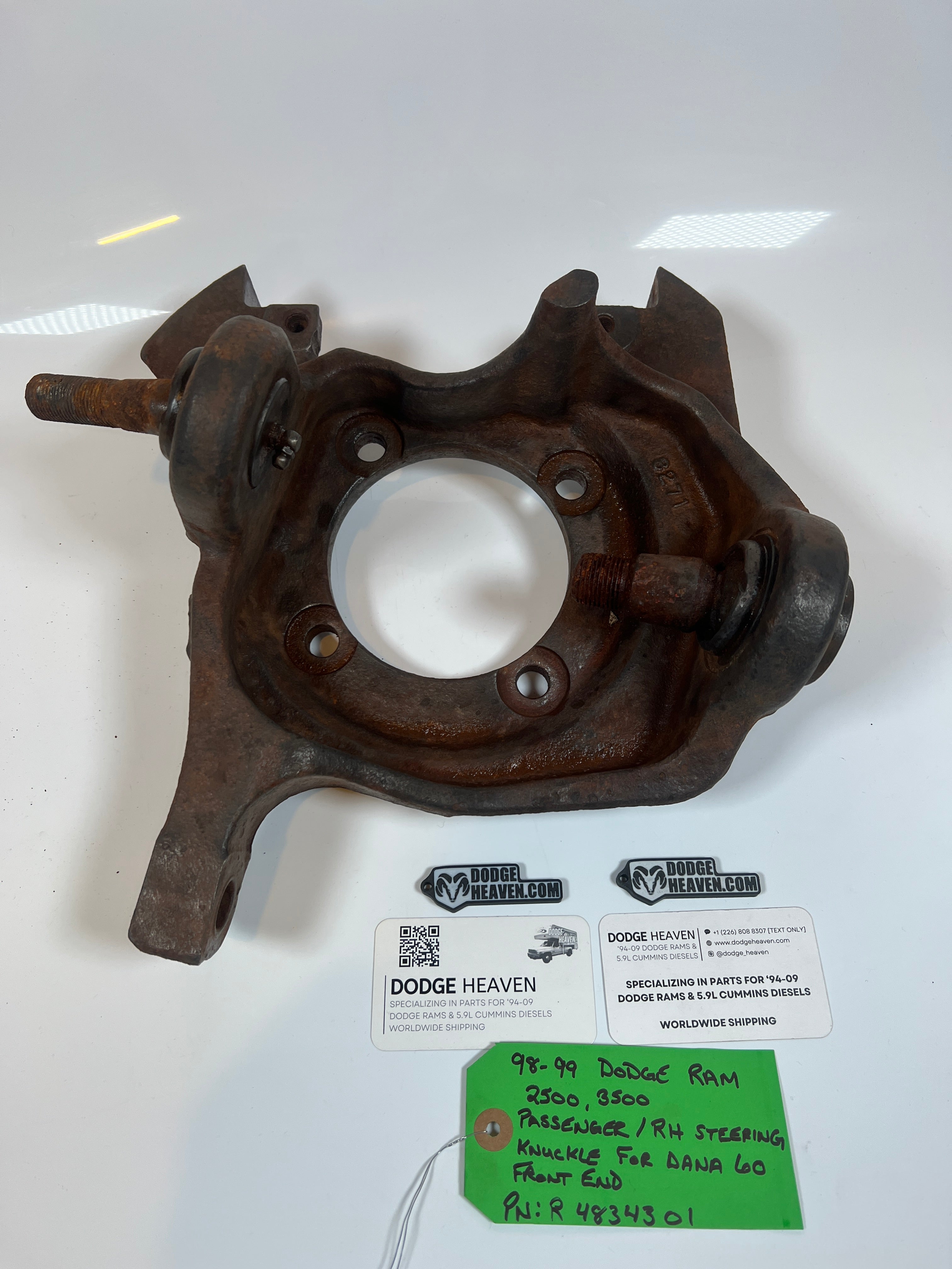 1998-1999 Dodge Ram 2500 3500 4x4 Dana 60 Passenger Steering Knuckle