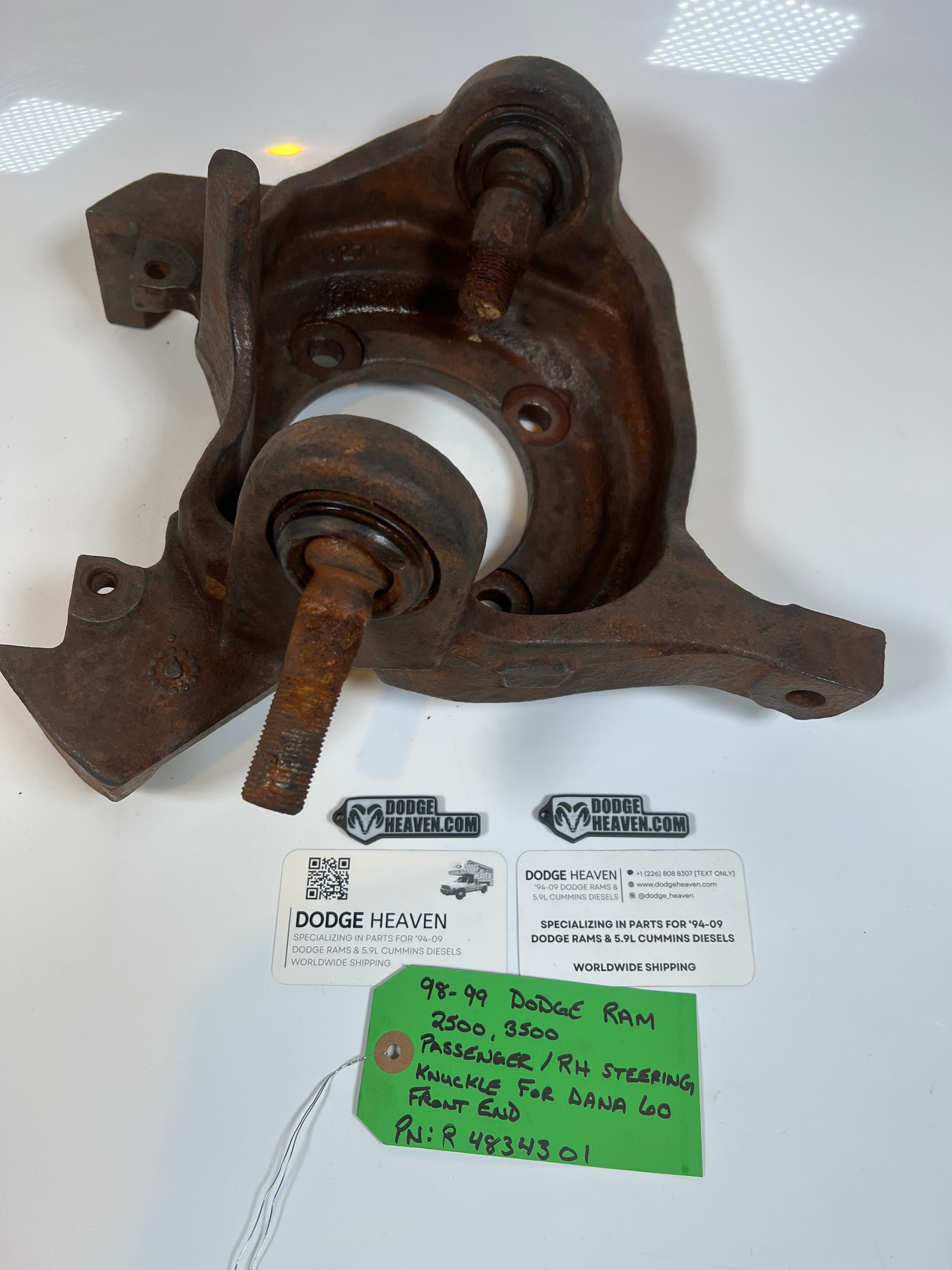 1998-1999 Dodge Ram 2500 3500 4x4 Dana 60 Passenger Steering Knuckle