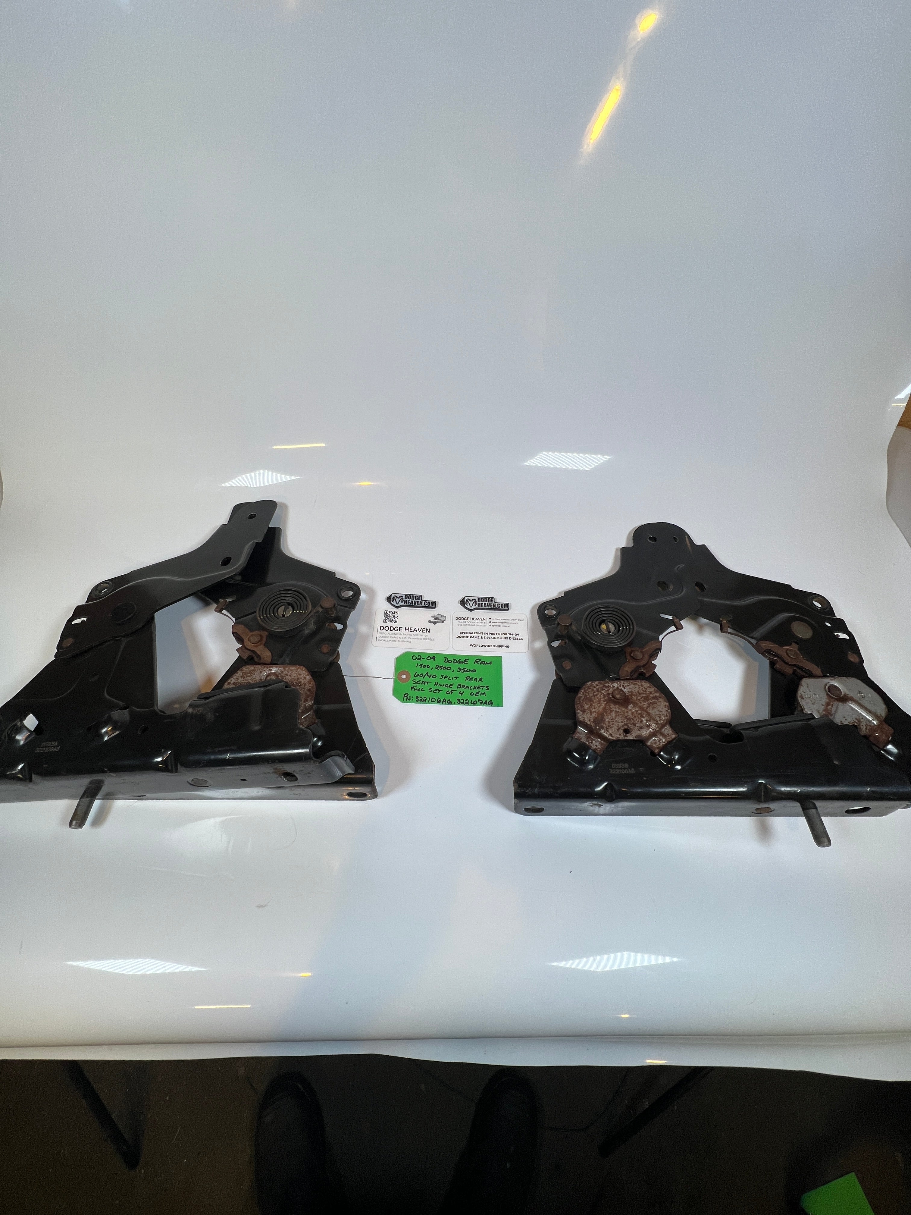 2002-2009 Dodge Ram 60/40 Split Rear Seat Hinge Bracket Set Of 4
