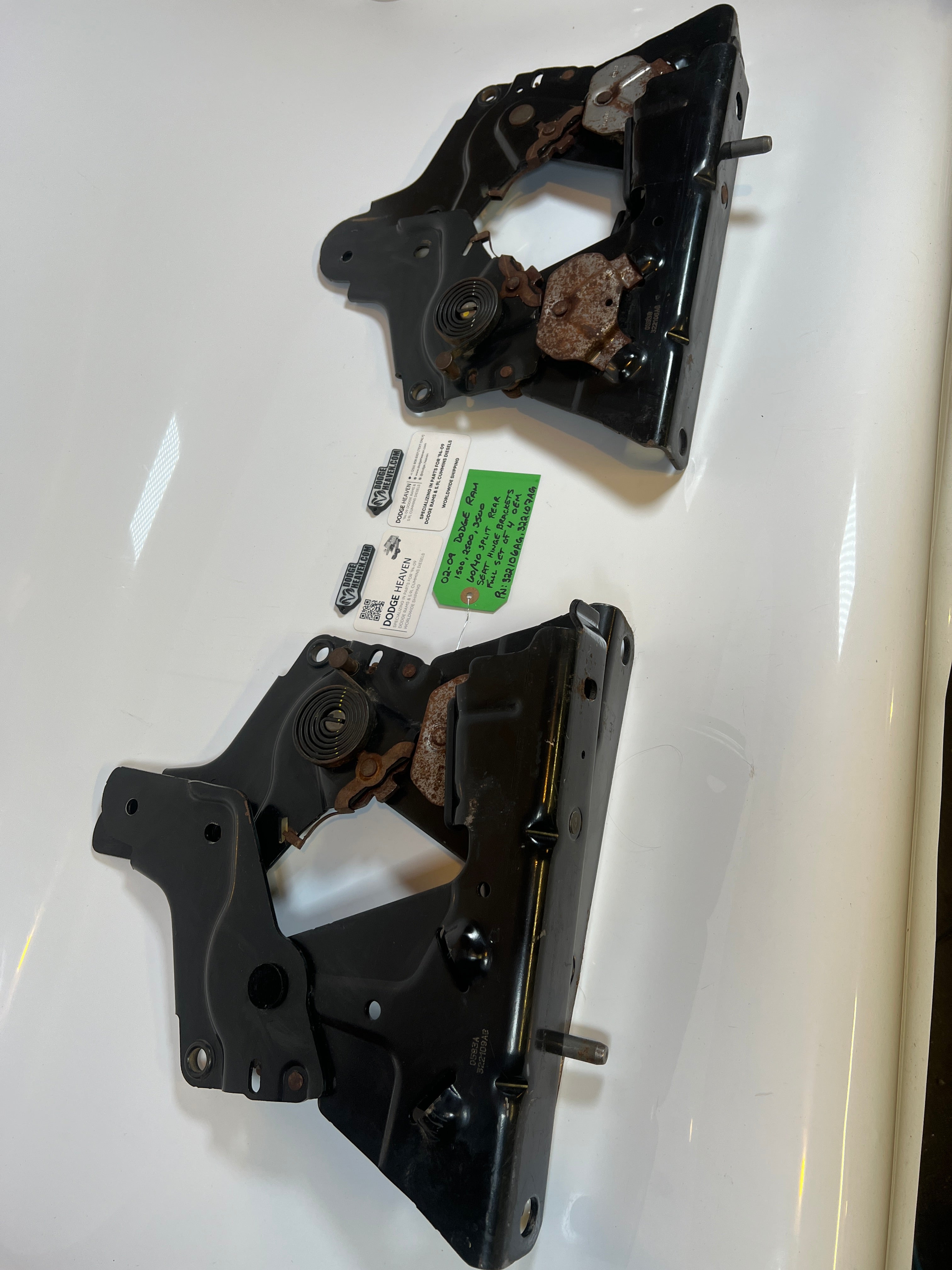 2002-2009 Dodge Ram 60/40 Split Rear Seat Hinge Bracket Set Of 4