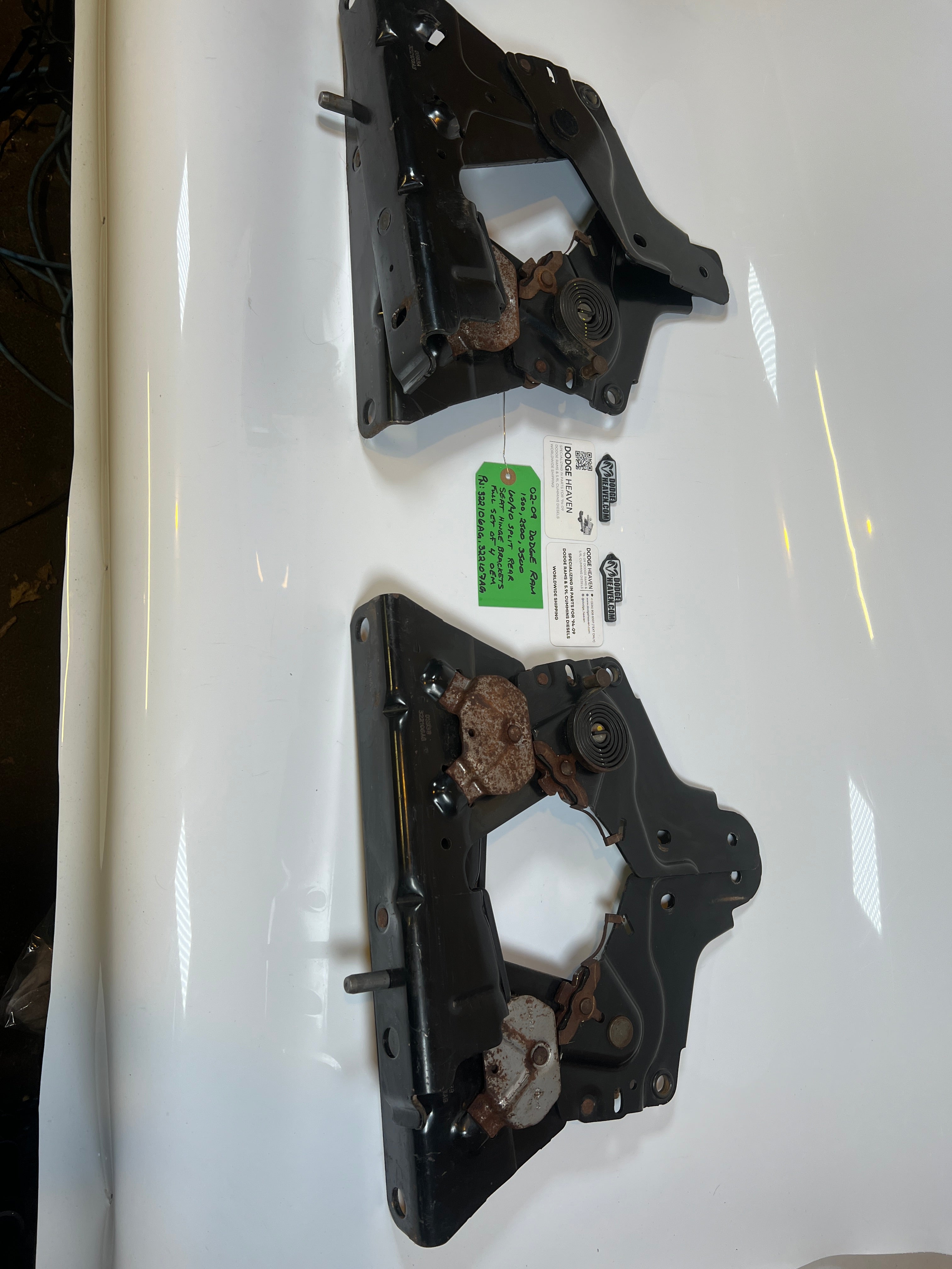 2002-2009 Dodge Ram 60/40 Split Rear Seat Hinge Bracket Set Of 4