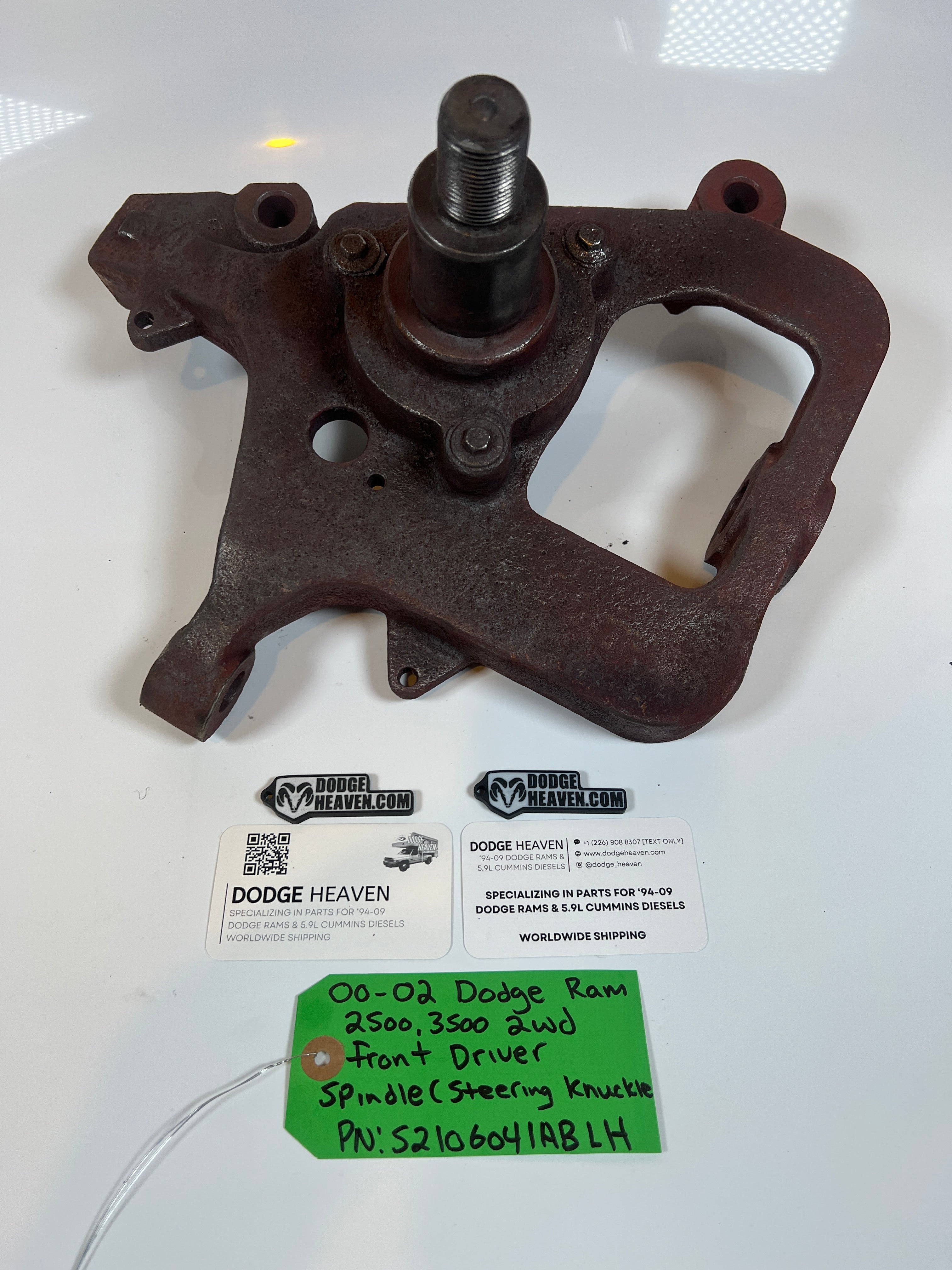 2000-2002 Dodge Ram 2500 3500 2WD Front Driver Side Spindle