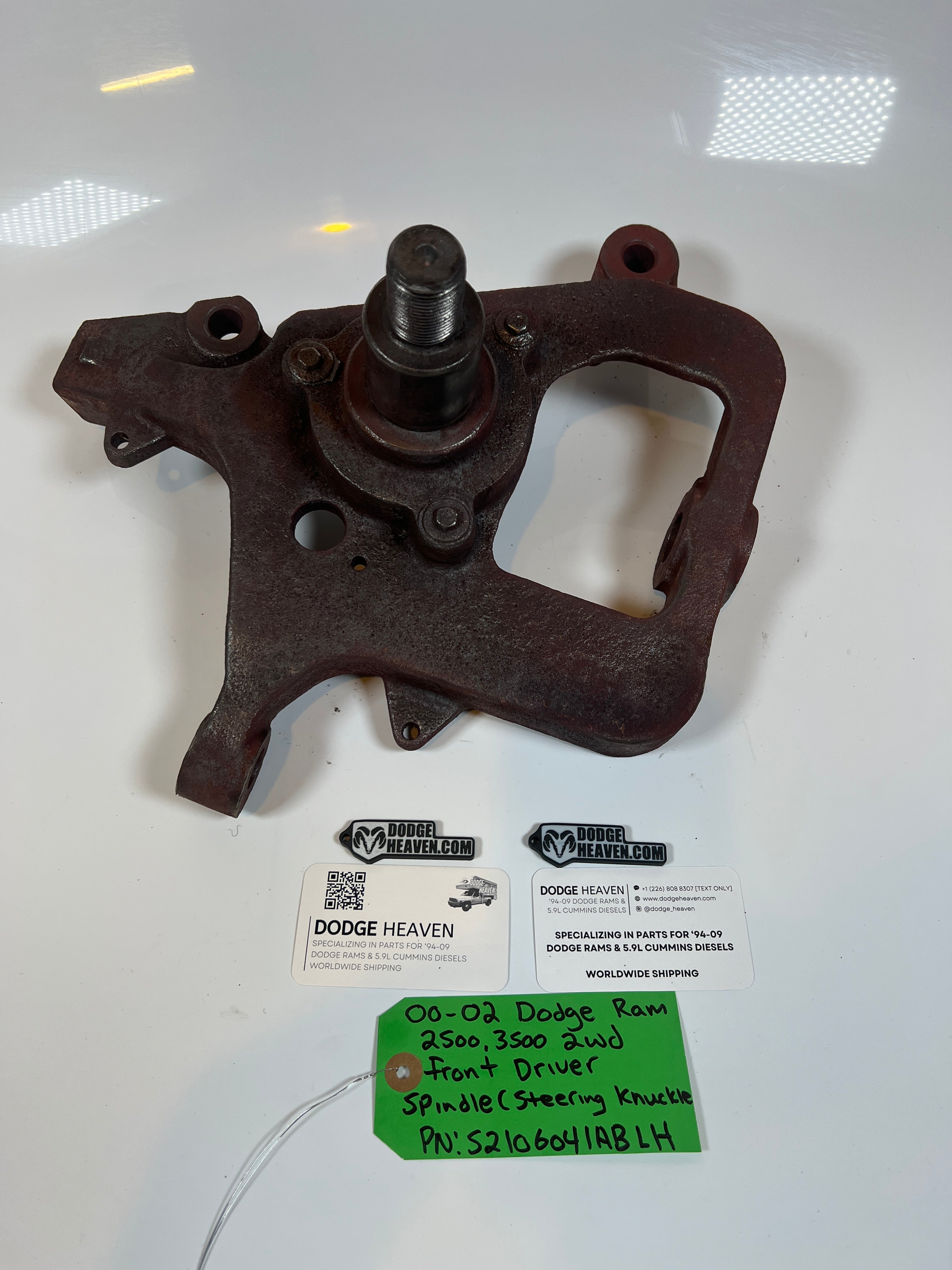 2000-2002 Dodge Ram 2500 3500 2WD Front Driver Side Spindle