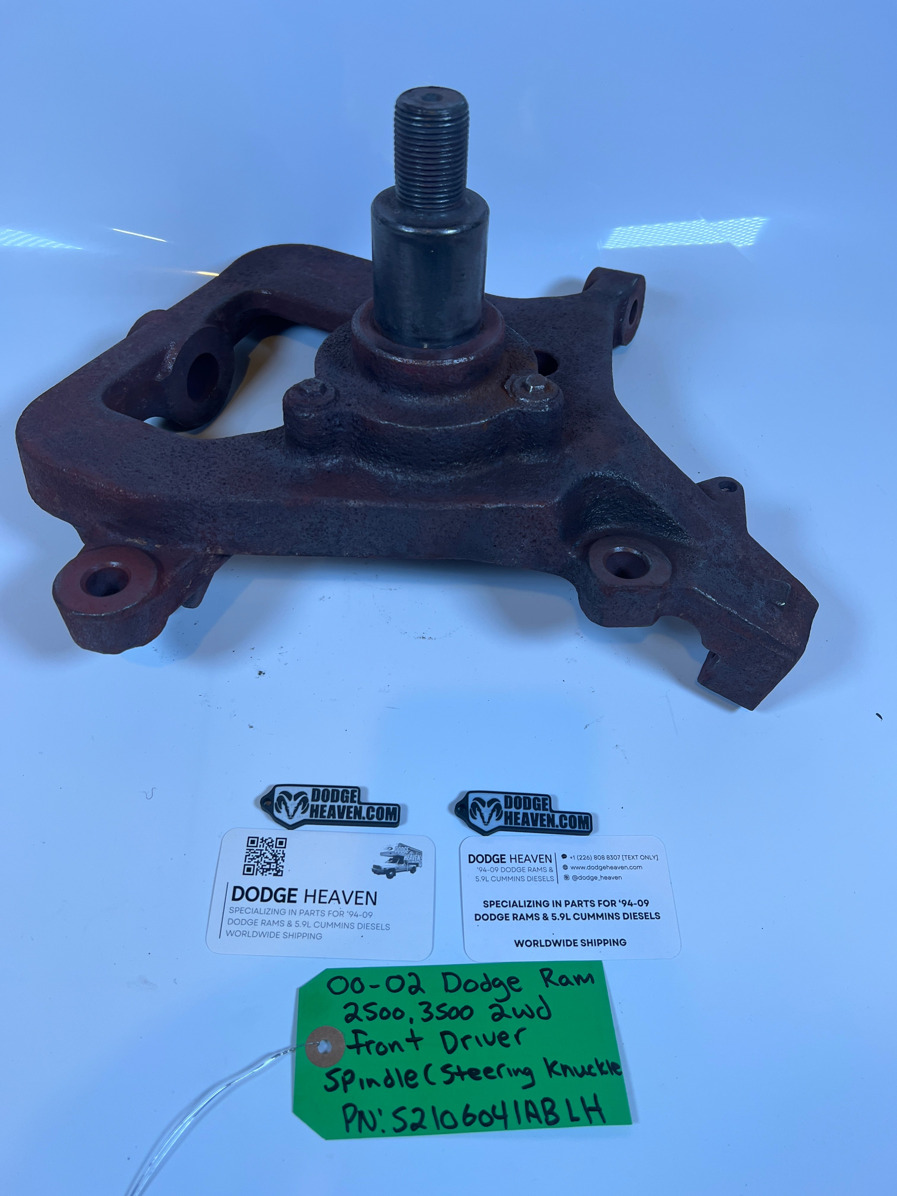 2000-2002 Dodge Ram 2500 3500 2WD Front Driver Side Spindle