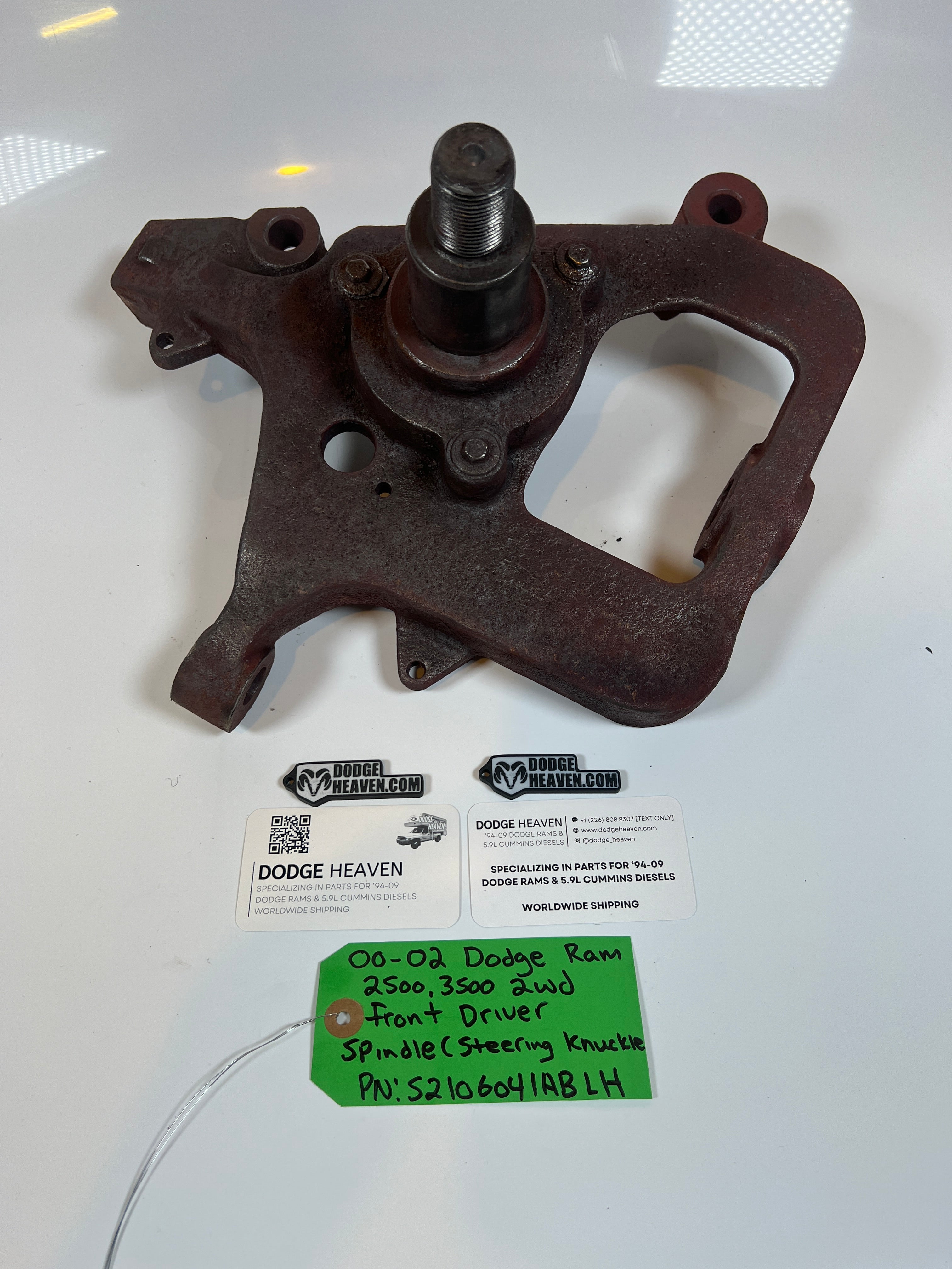 2000-2002 Dodge Ram 2500 3500 2WD Front Driver Side Spindle