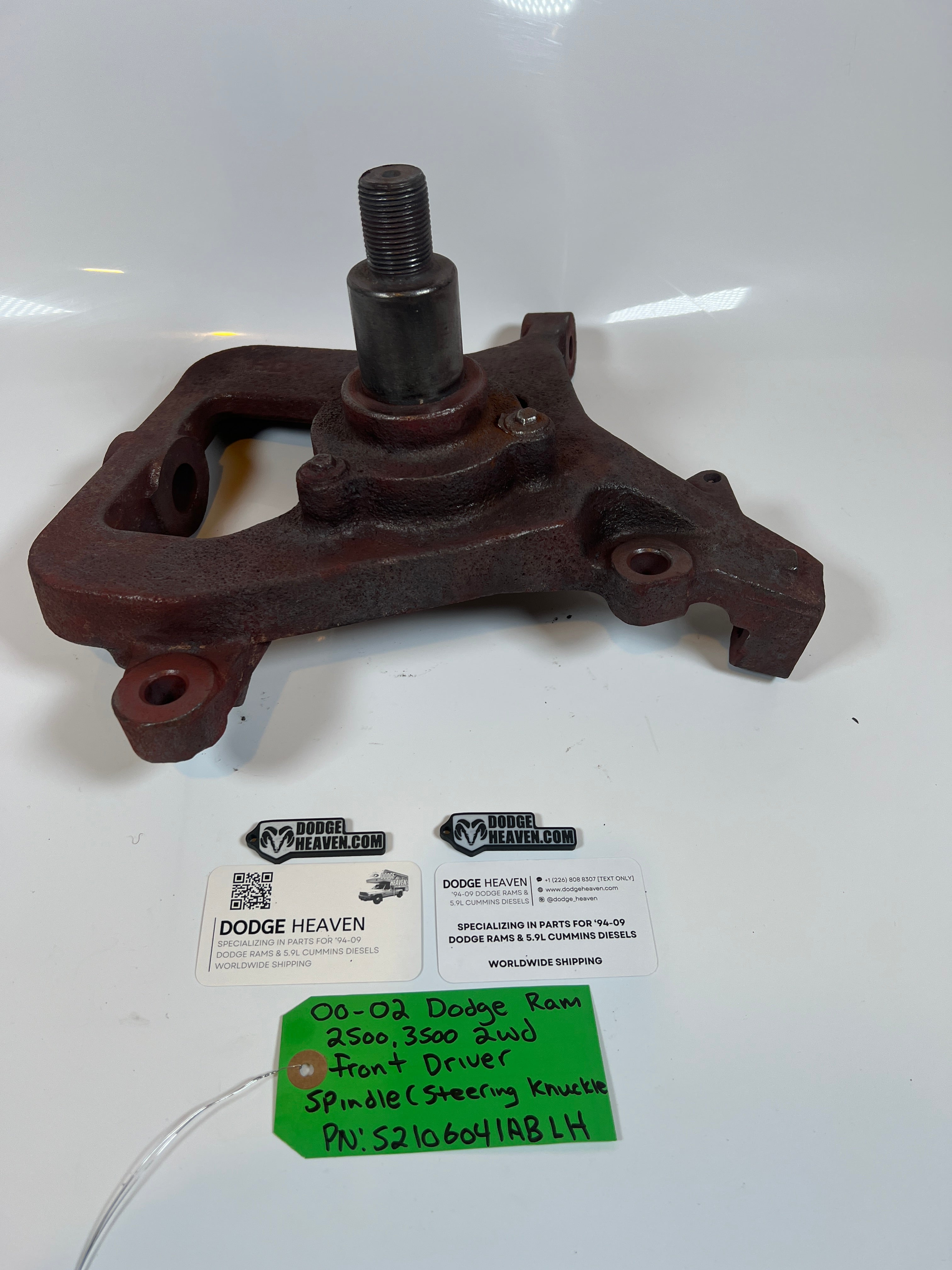 2000-2002 Dodge Ram 2500 3500 2WD Front Driver Side Spindle