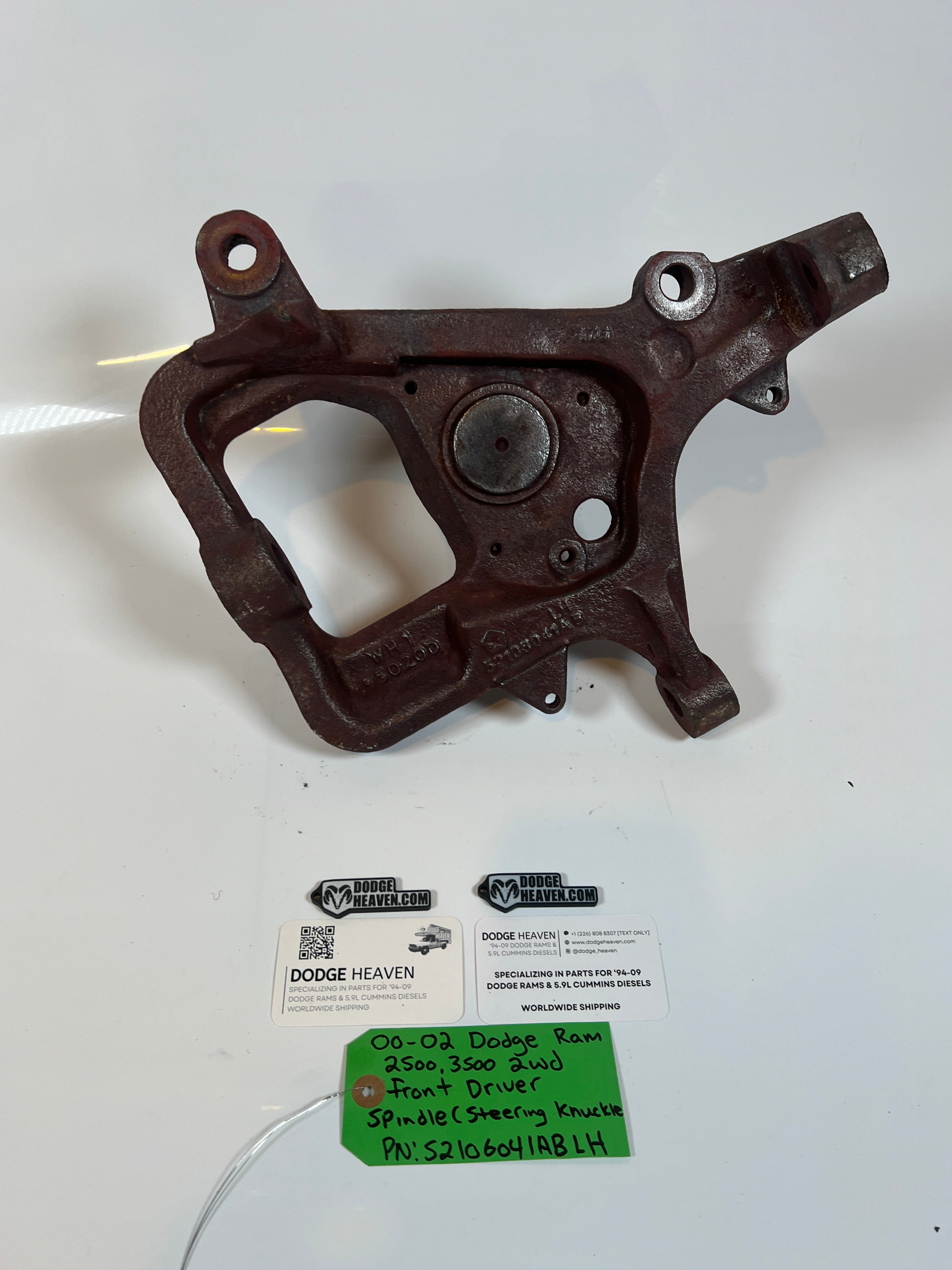 2000-2002 Dodge Ram 2500 3500 2WD Front Driver Side Spindle