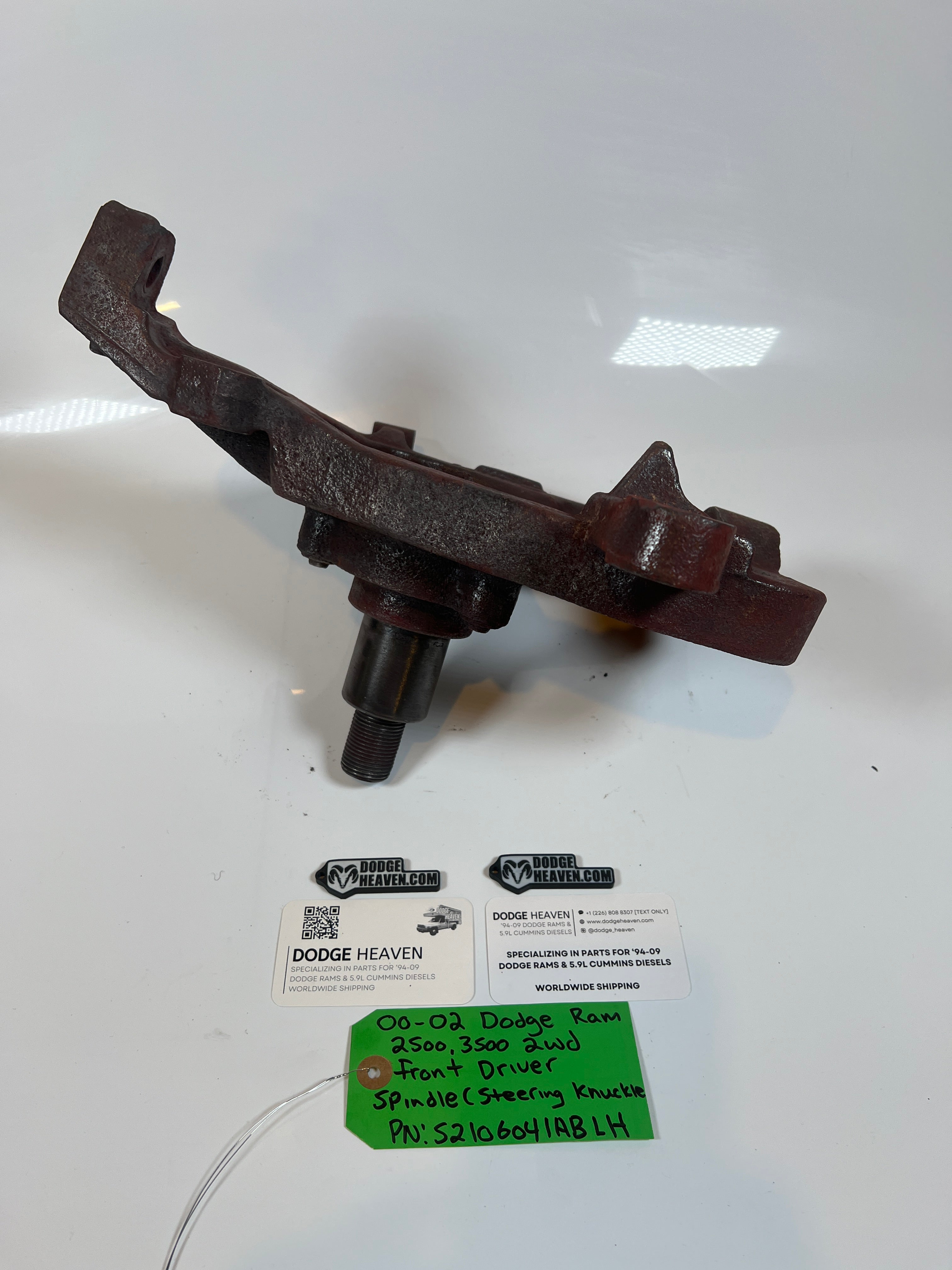 2000-2002 Dodge Ram 2500 3500 2WD Front Driver Side Spindle