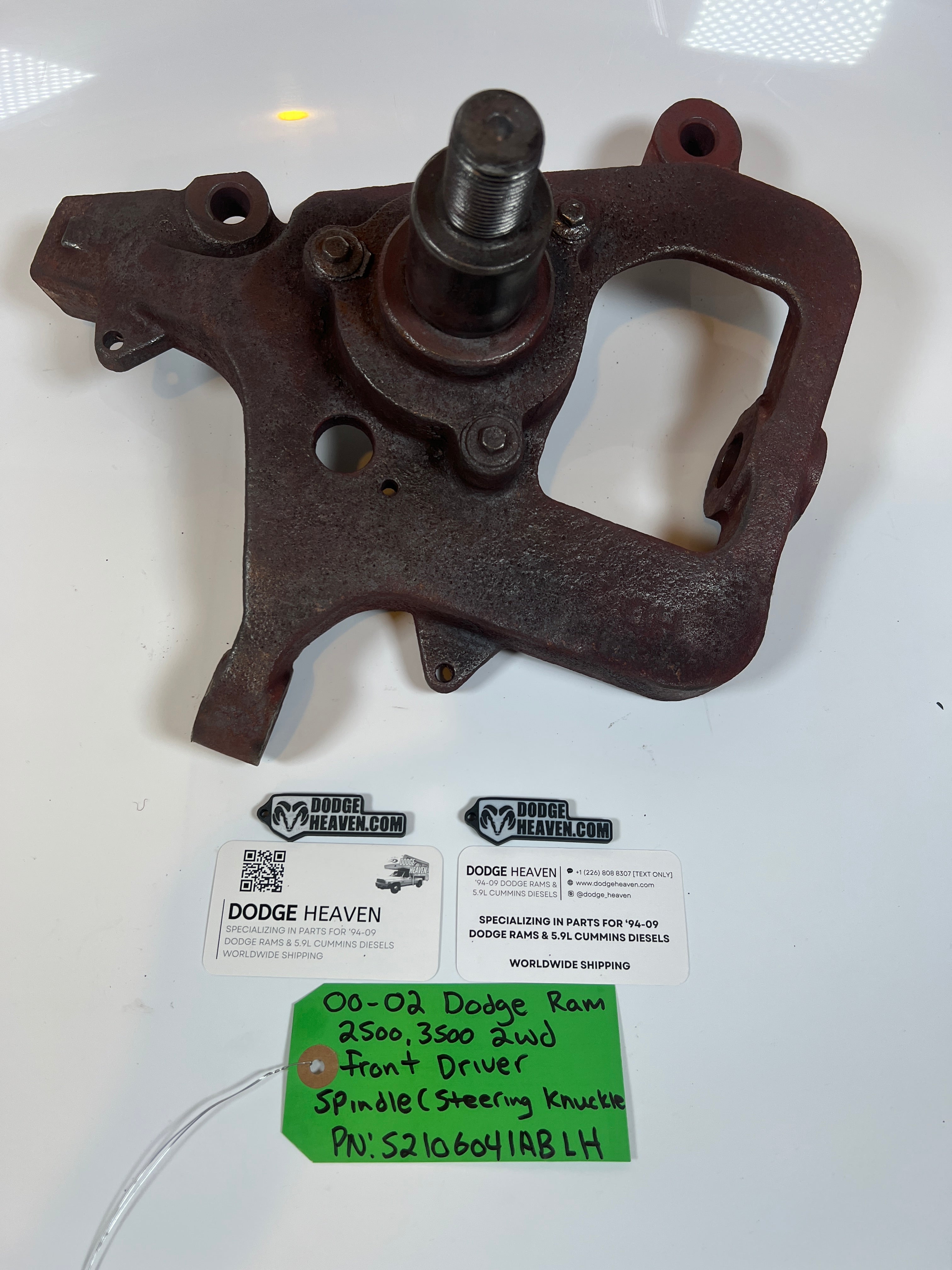 2000-2002 Dodge Ram 2500 3500 2WD Front Driver Side Spindle