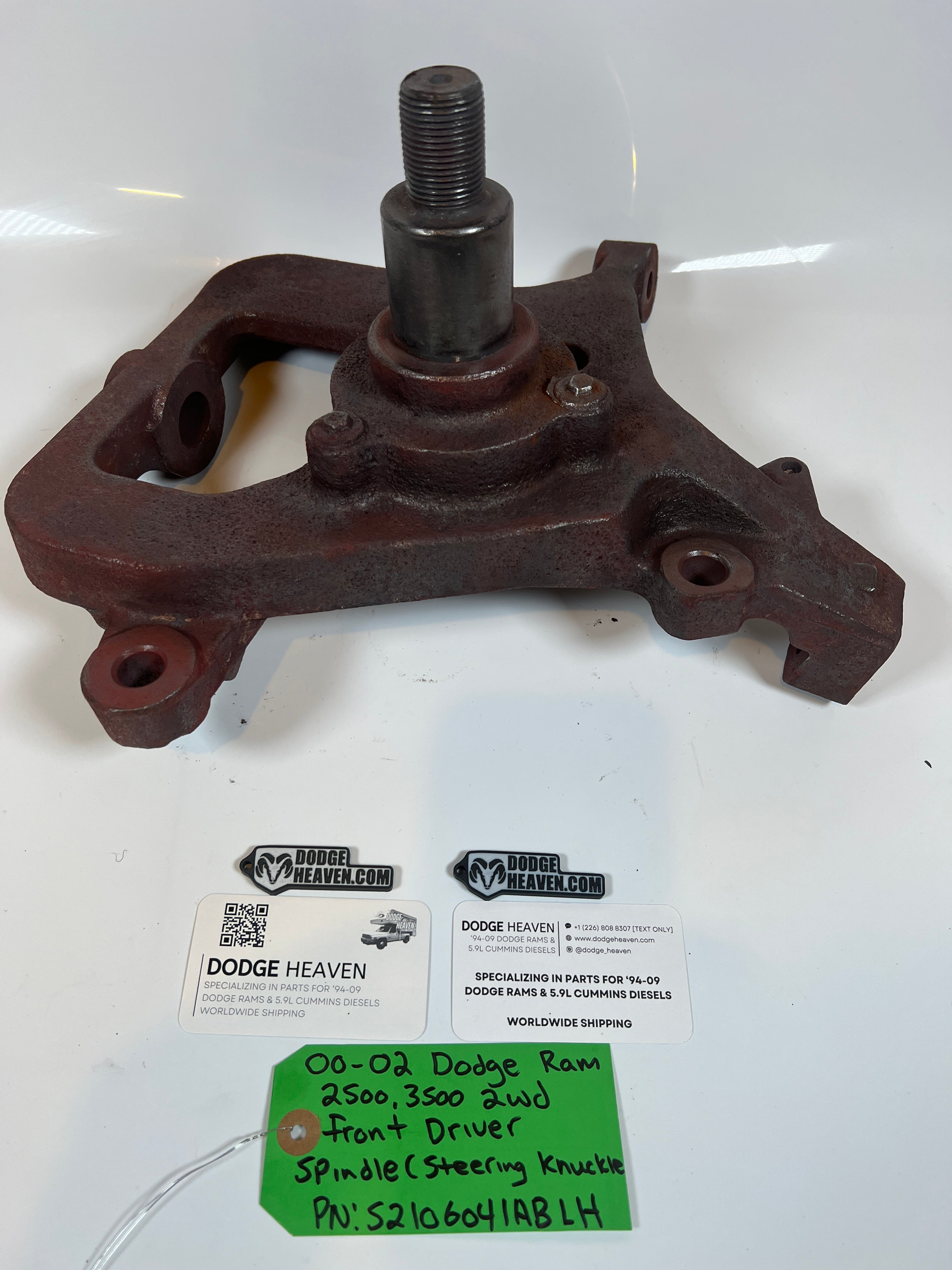 2000-2002 Dodge Ram 2500 3500 2WD Front Driver Side Spindle
