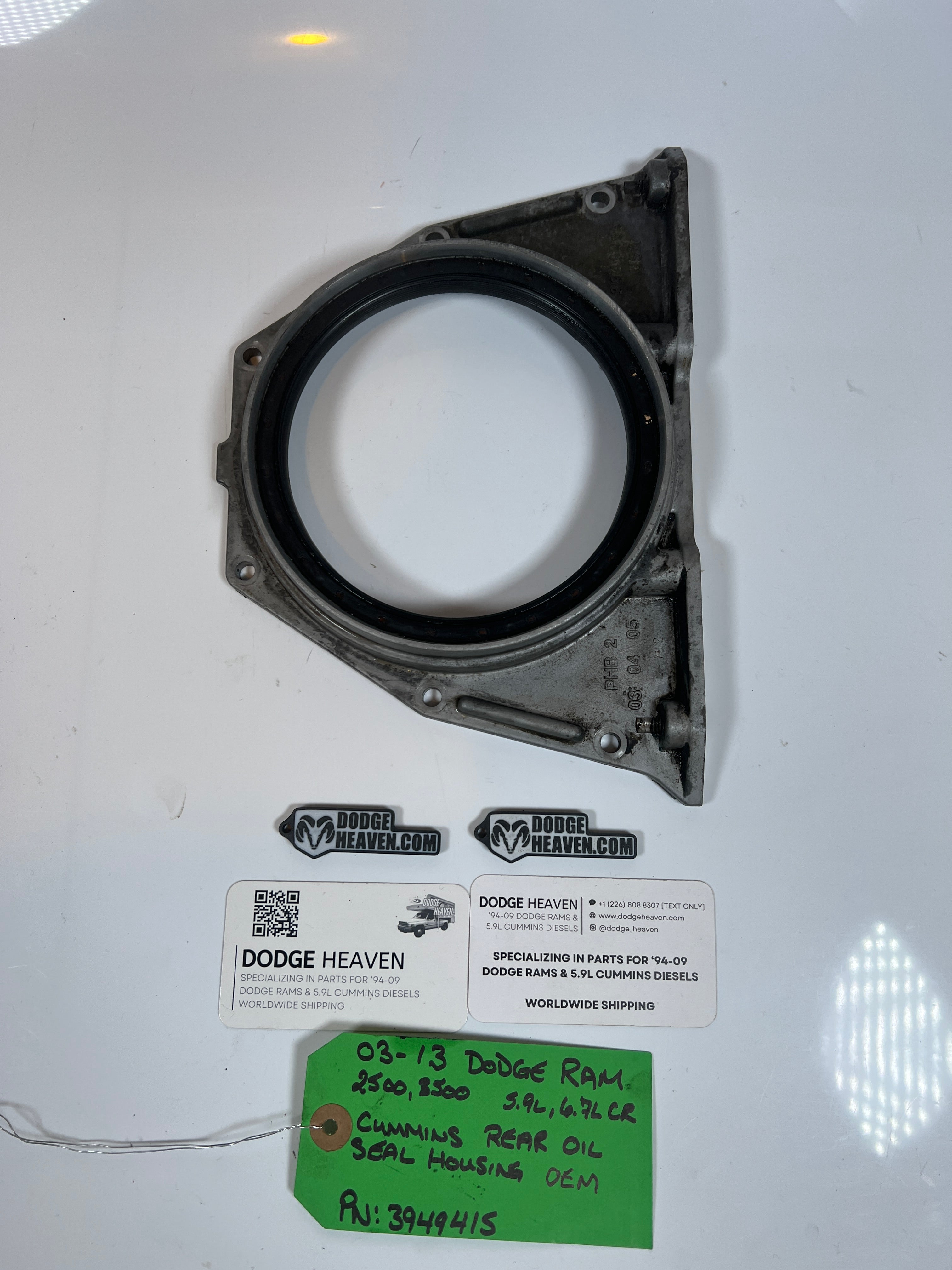 2003-2013 Dodge Ram 5.9L 6.7L Cummins Rear Main Seal Housing