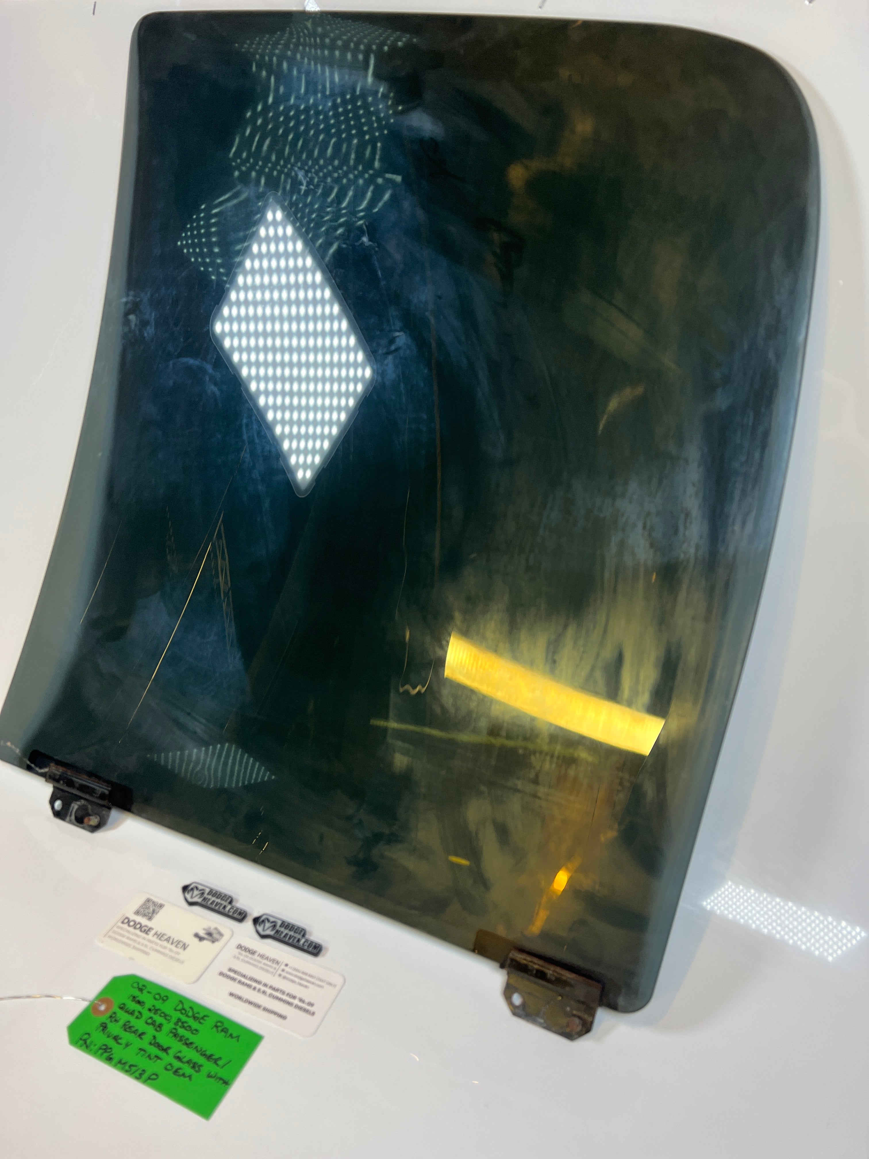 2002-2009 Dodge Ram Quad Cab Passenger Rear Door Glass W Privacy Tint