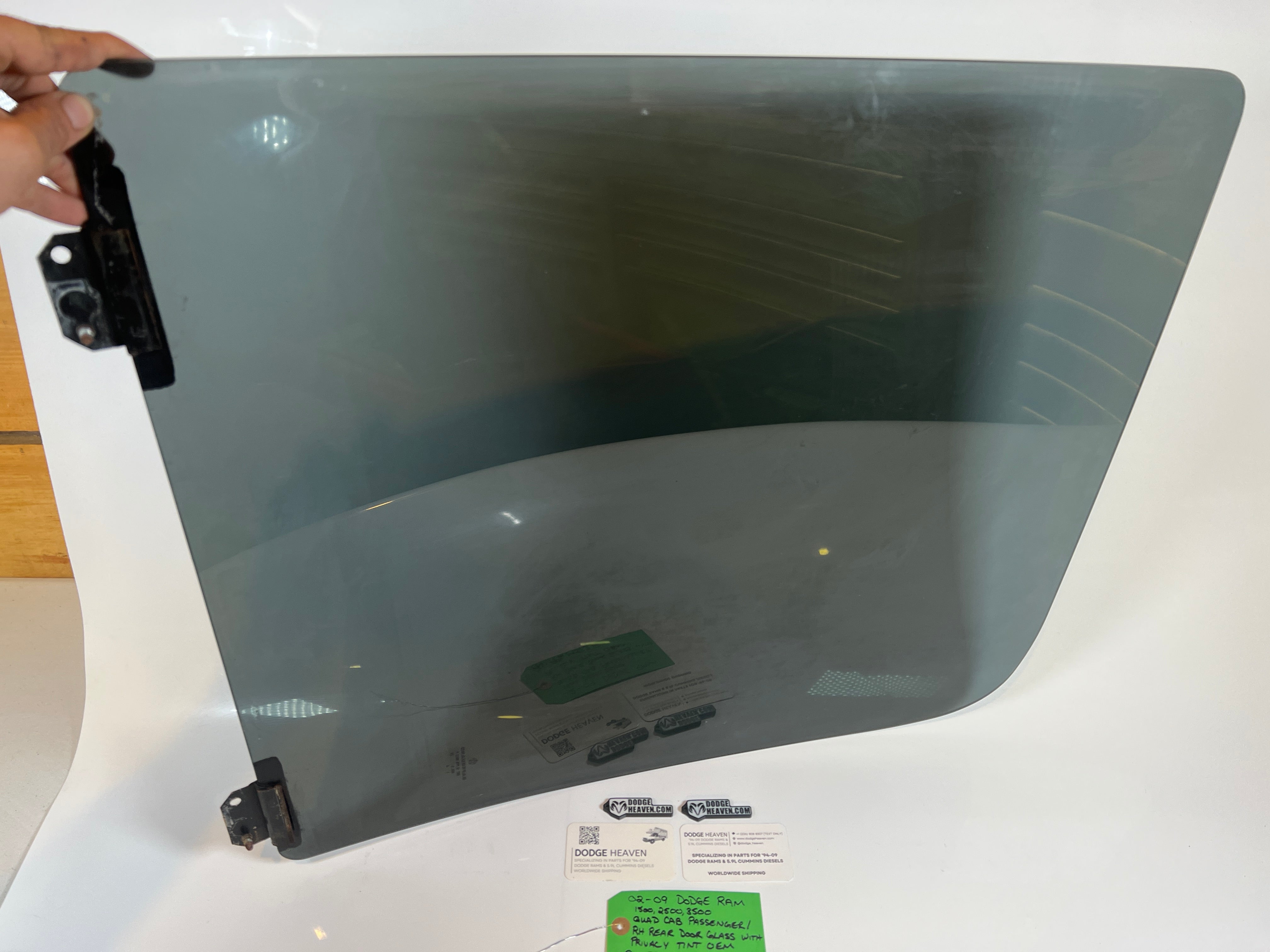 2002-2009 Dodge Ram Quad Cab Passenger Rear Door Glass W Privacy Tint