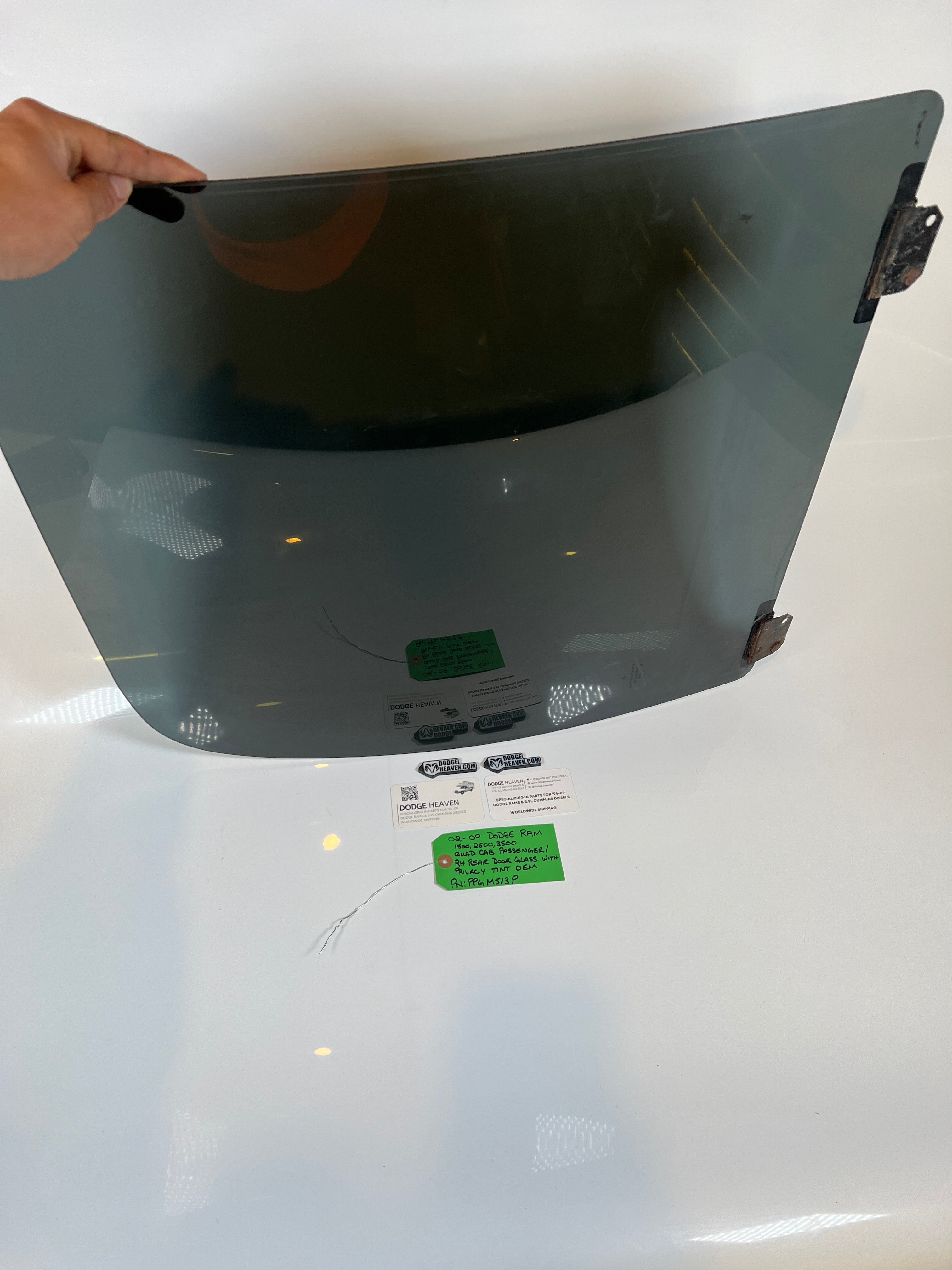 2002-2009 Dodge Ram Quad Cab Passenger Rear Door Glass W Privacy Tint