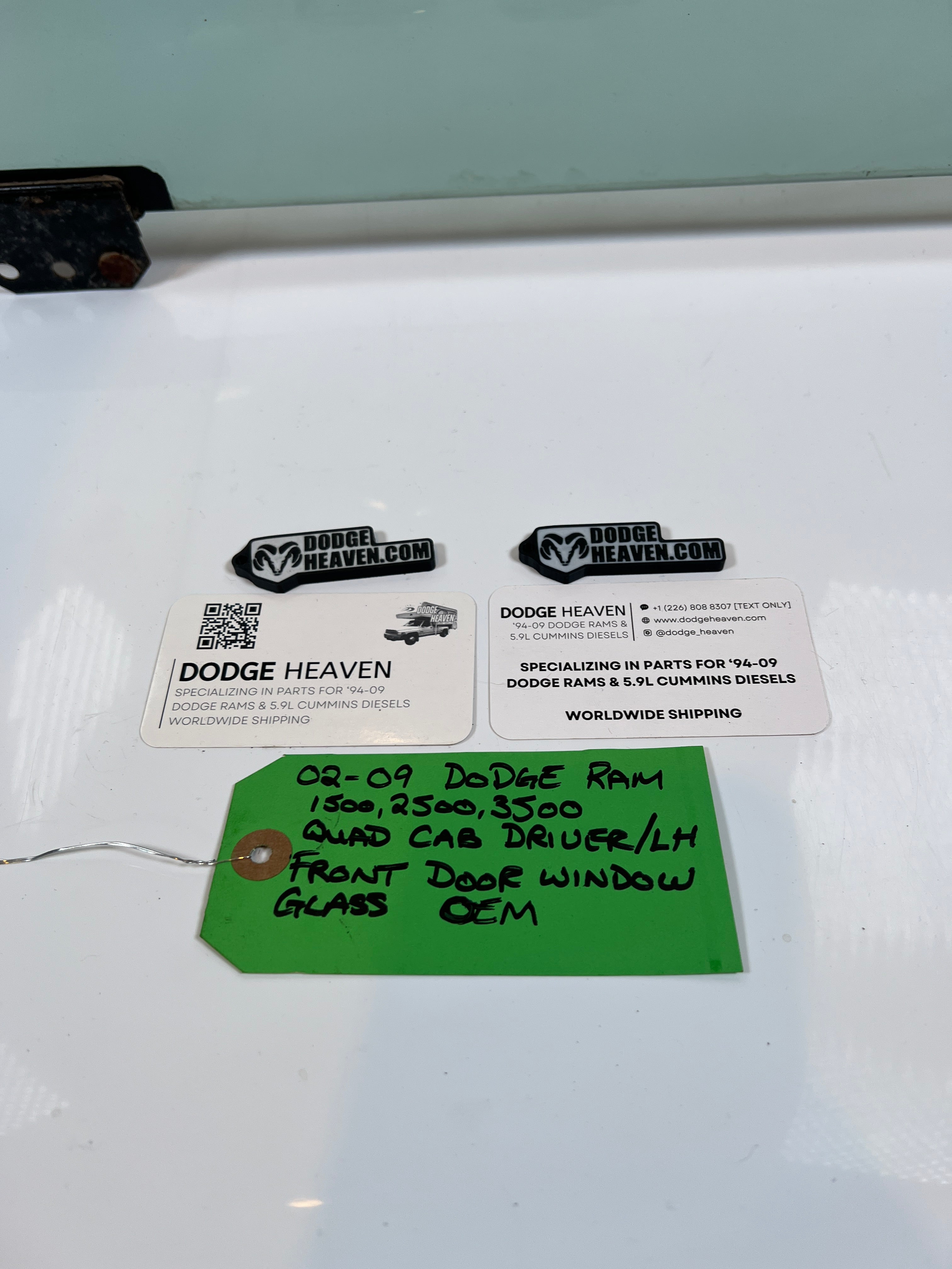 2002-2009 Dodge Ram Front Passenger Door Window Glass Quad Cab RH