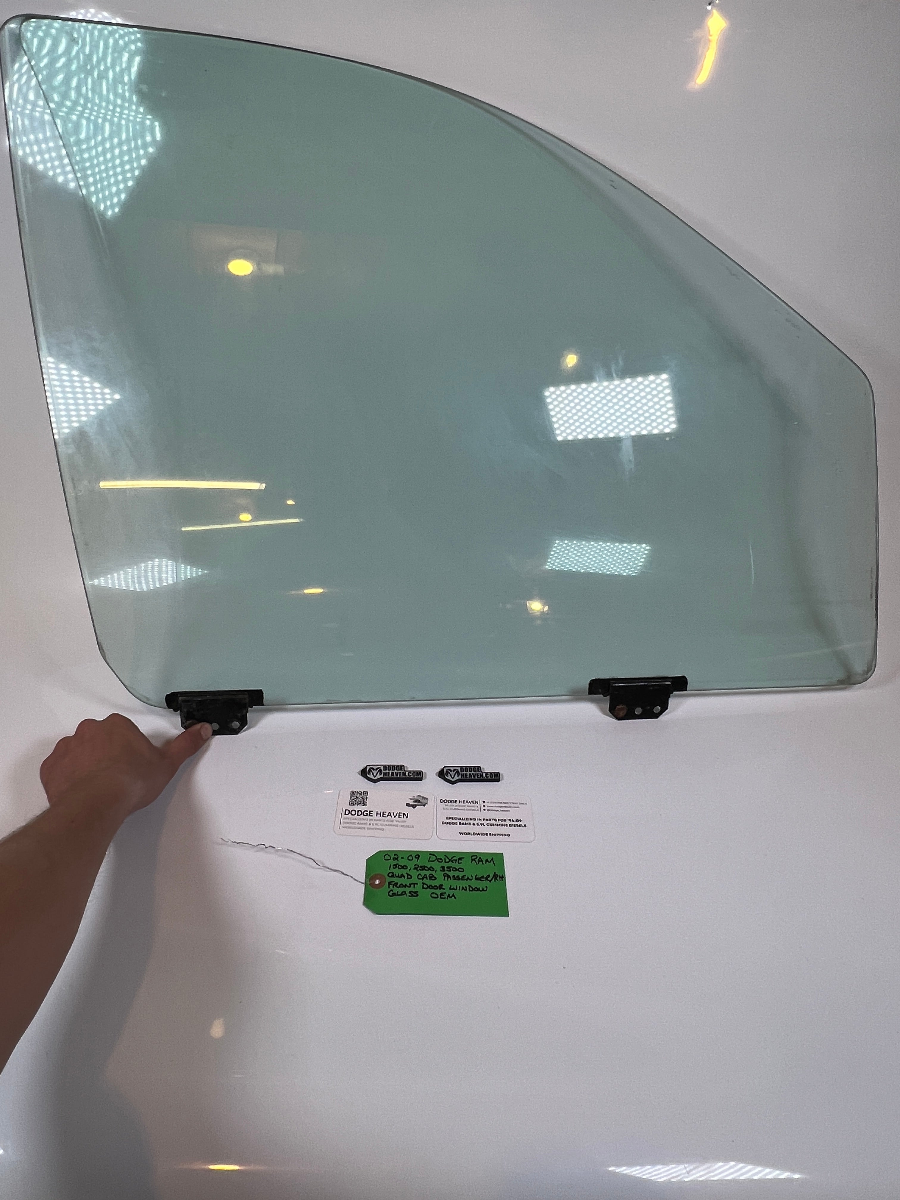 2002-2009 Dodge Ram Front Driver Side Door Window Glass Quad Cab LH