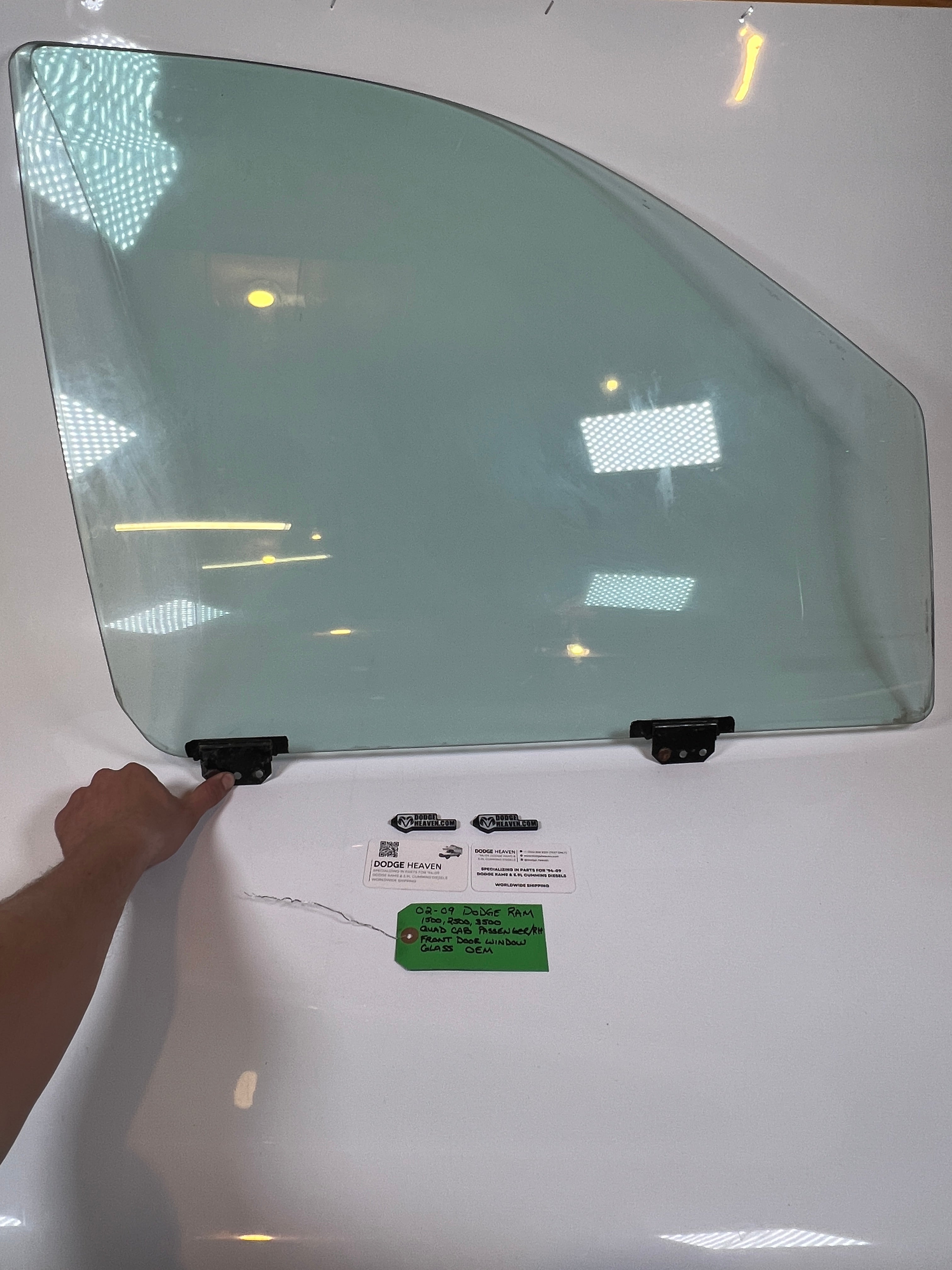 2002-2009 Dodge Ram Front Driver Side Door Window Glass Quad Cab LH