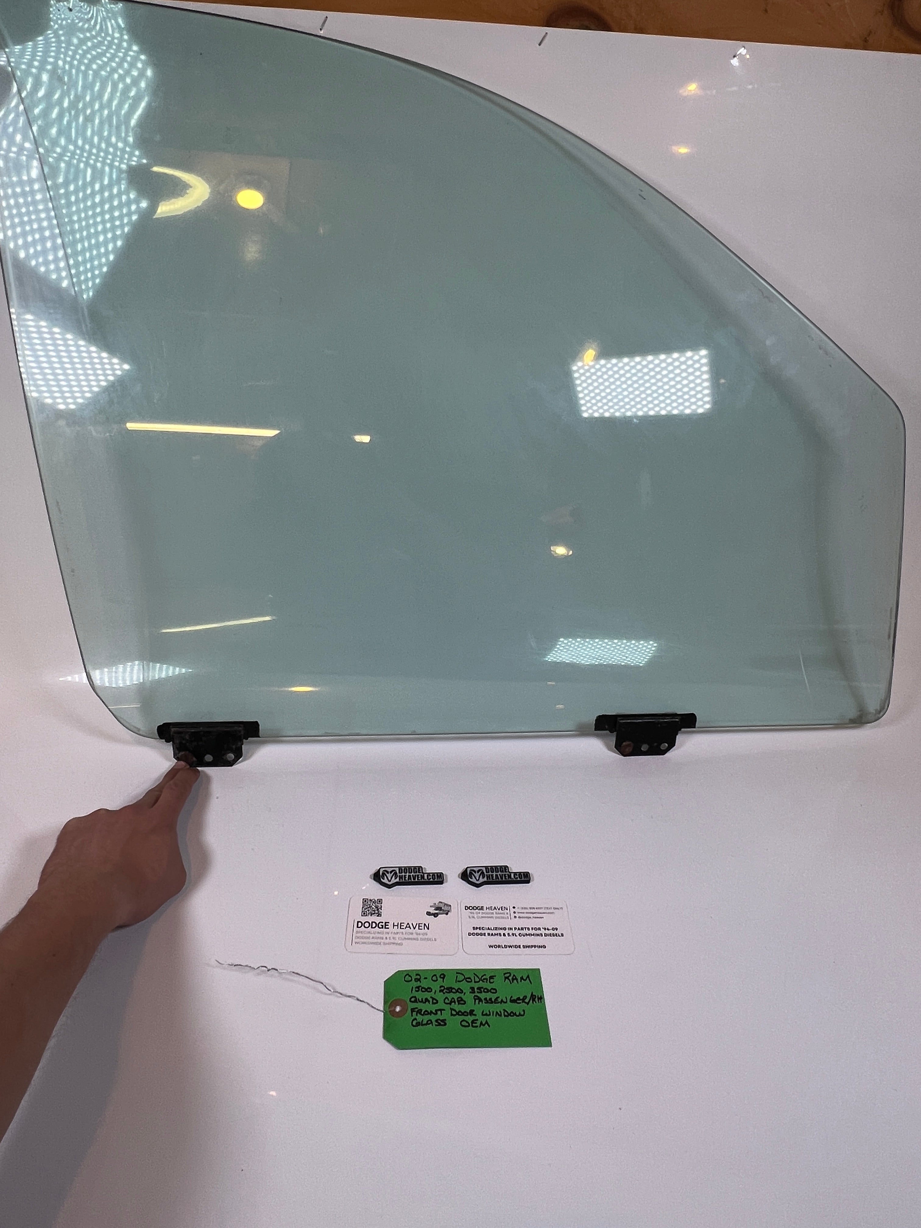 2002-2009 Dodge Ram Front Driver Side Door Window Glass Quad Cab LH