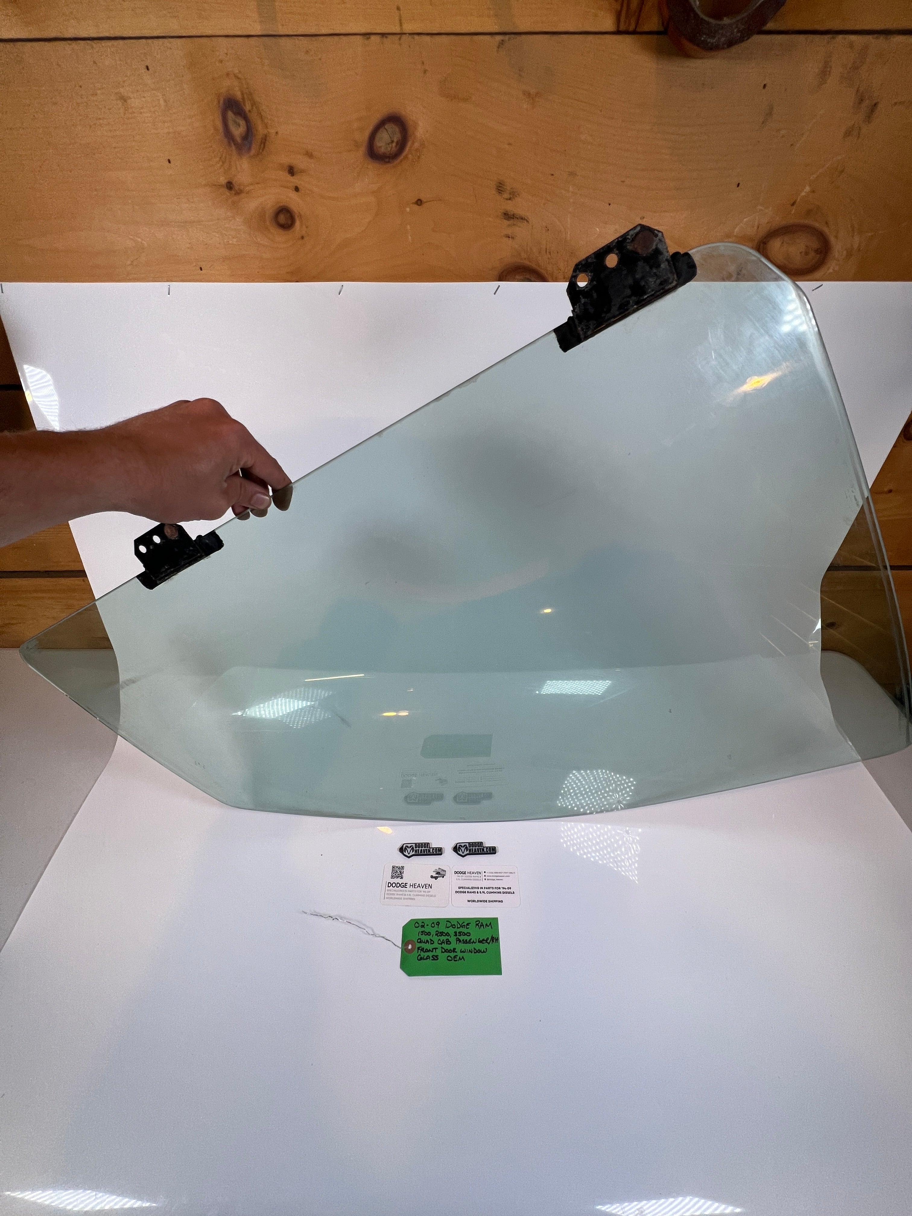 2002-2009 Dodge Ram Front Driver Side Door Window Glass Quad Cab LH