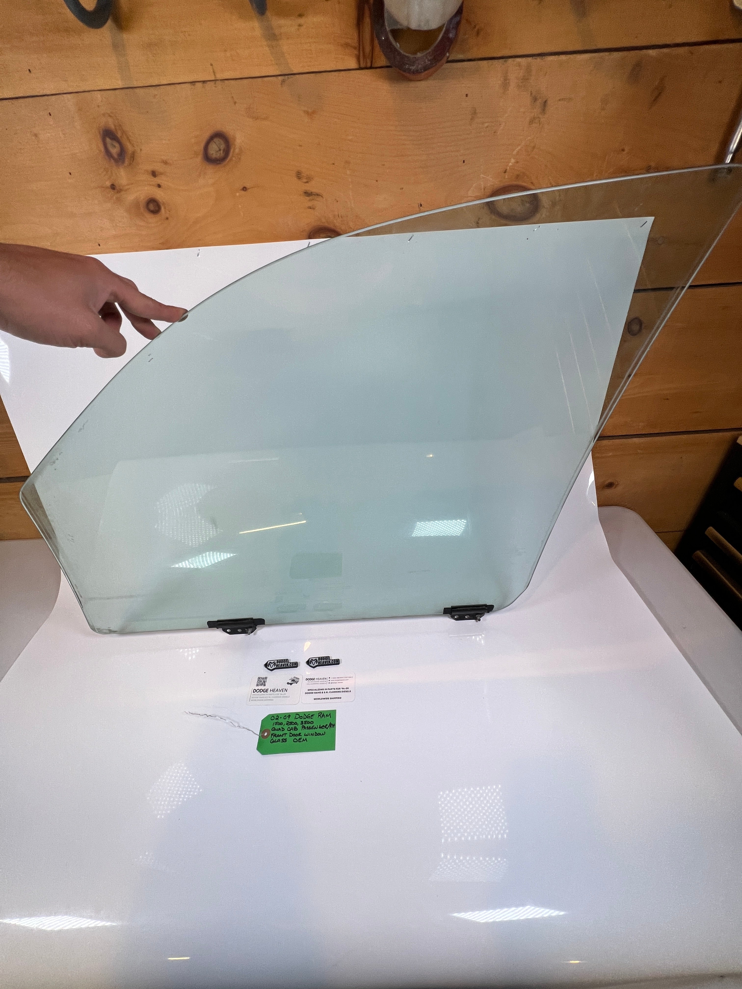 2002-2009 Dodge Ram Front Driver Side Door Window Glass Quad Cab LH